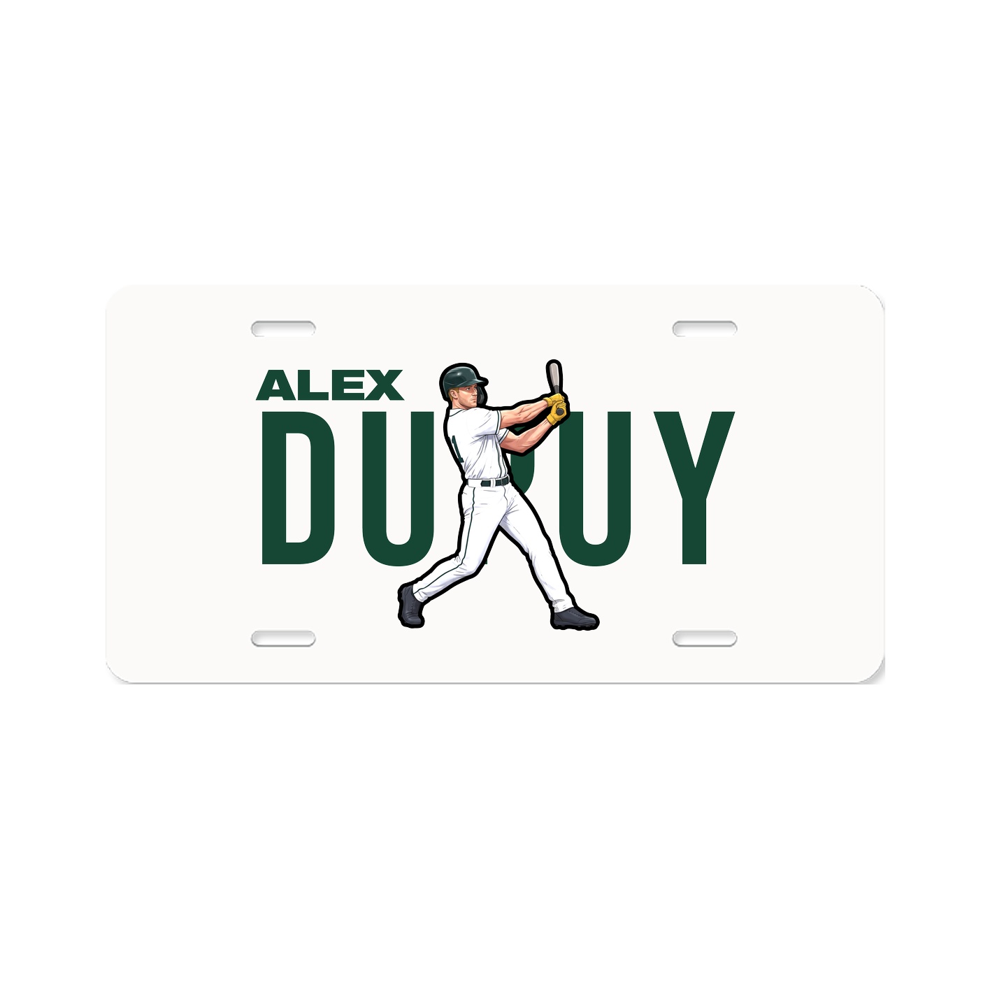 License Plate — Player Name in Classic