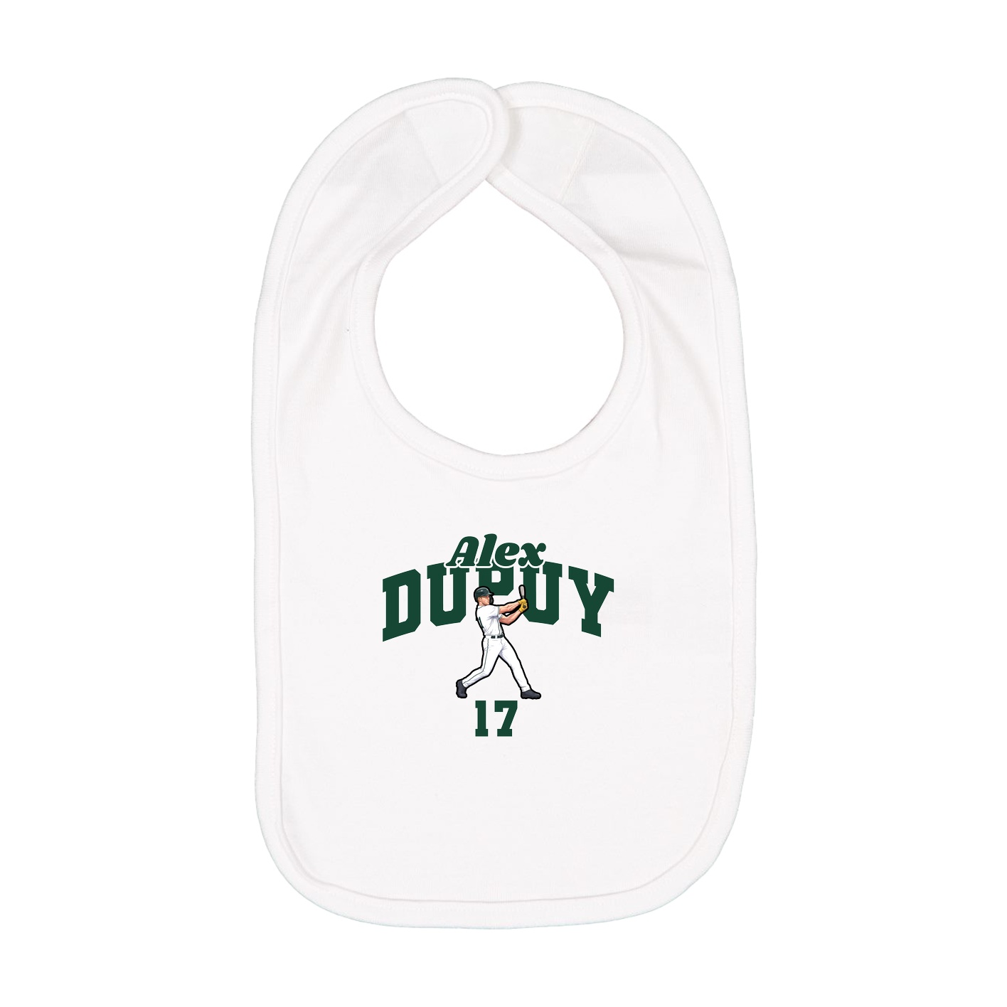 Infant Bib — Signature Arch in White