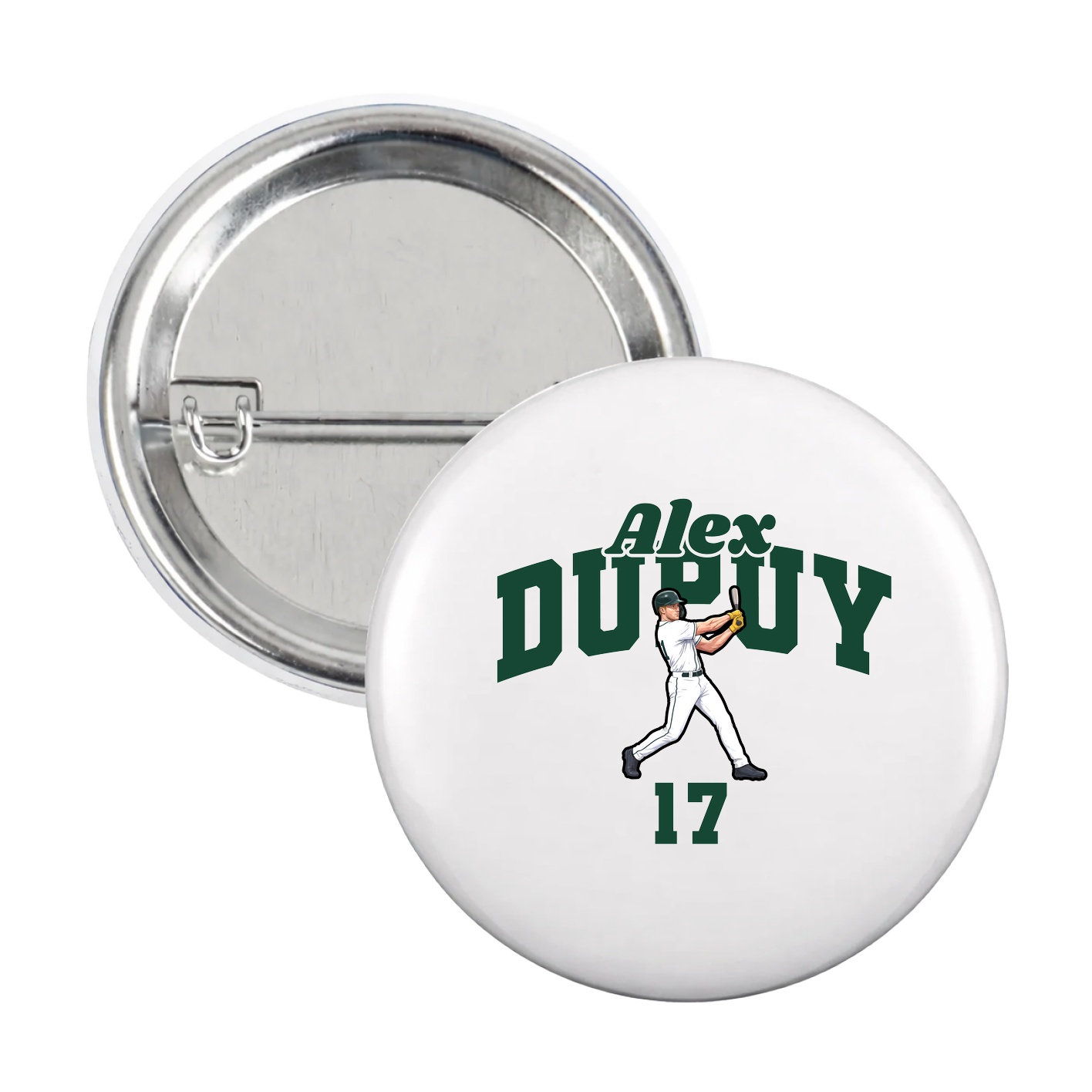 Game Day Button — Signature Arch in White