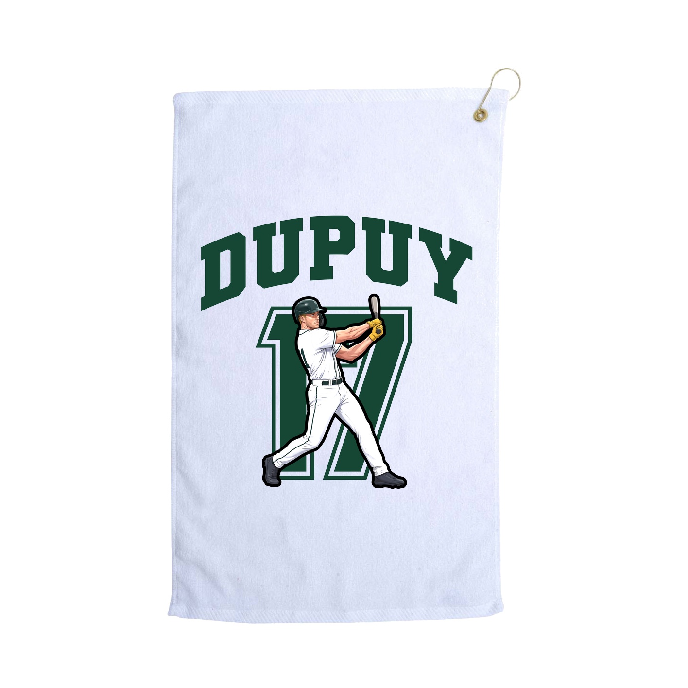 Golf Towel — Number in White
