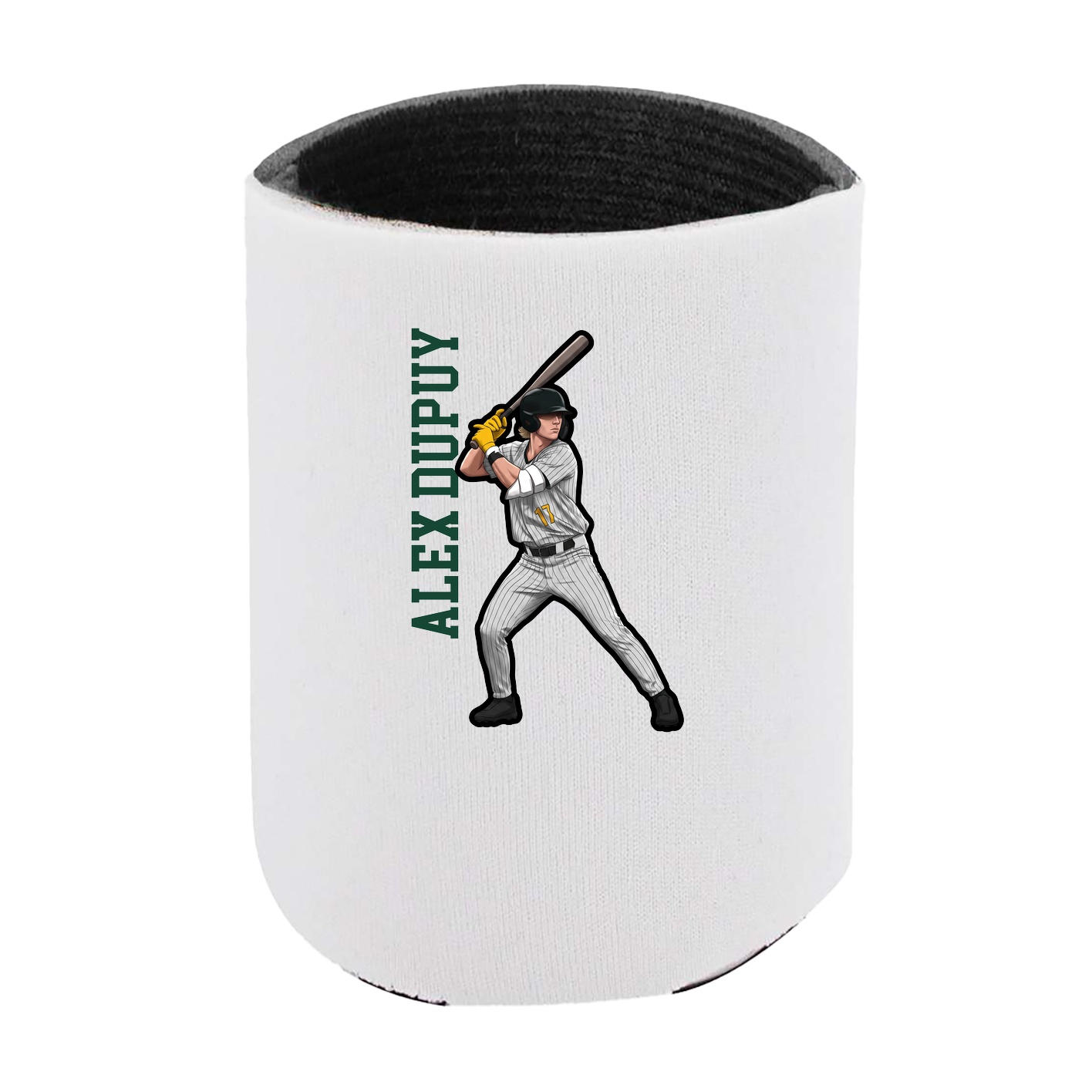 Can Holder — Name Vertical in White