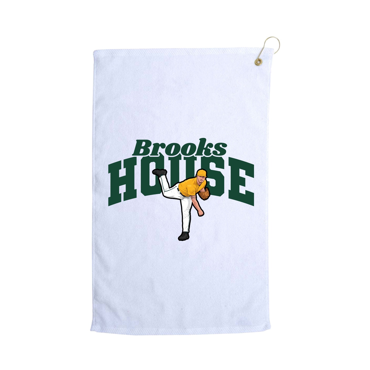 Golf Towel — Signature Arch in White