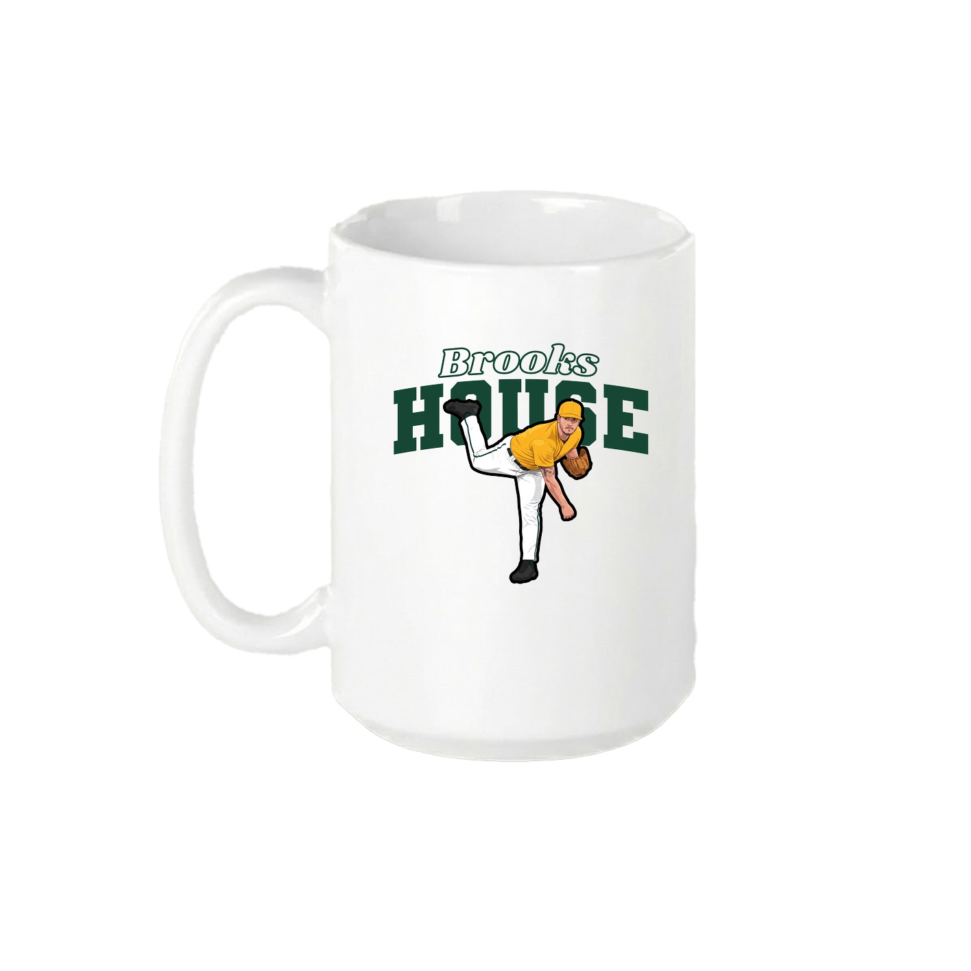 15oz Coffee Mug — Name Arch in White