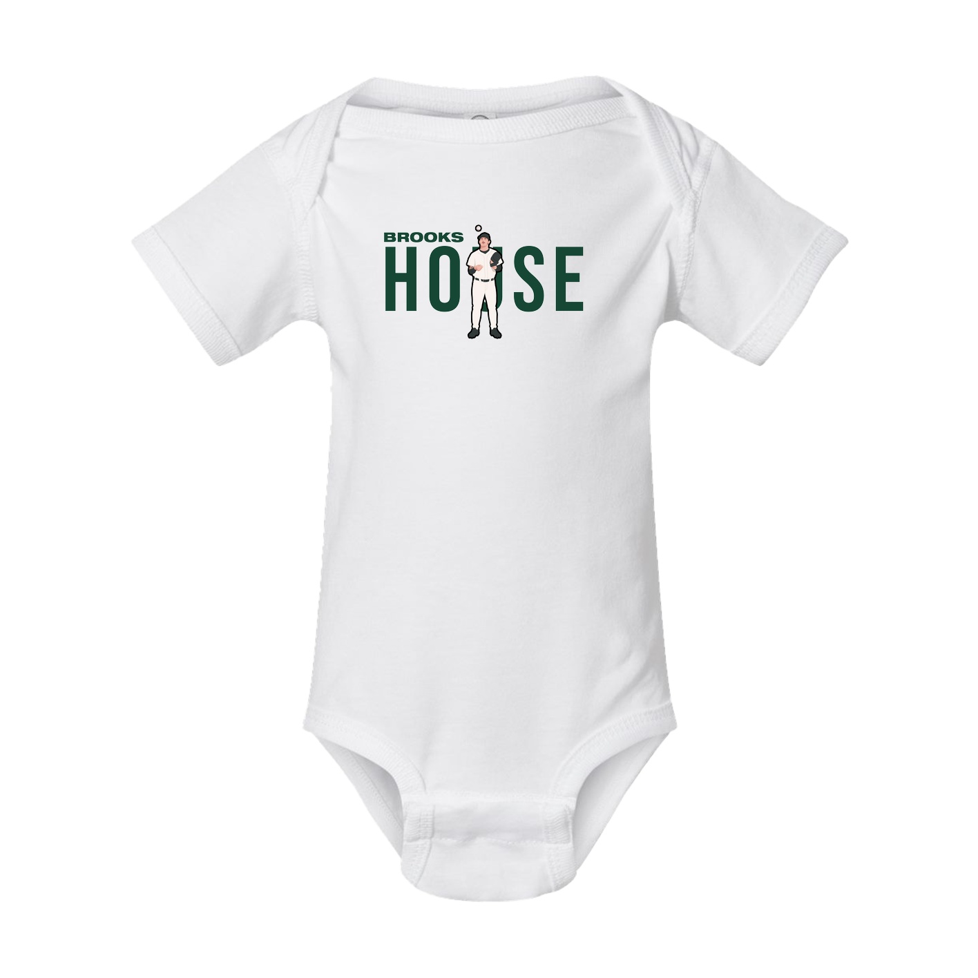Baby Onesie — Player Name in White