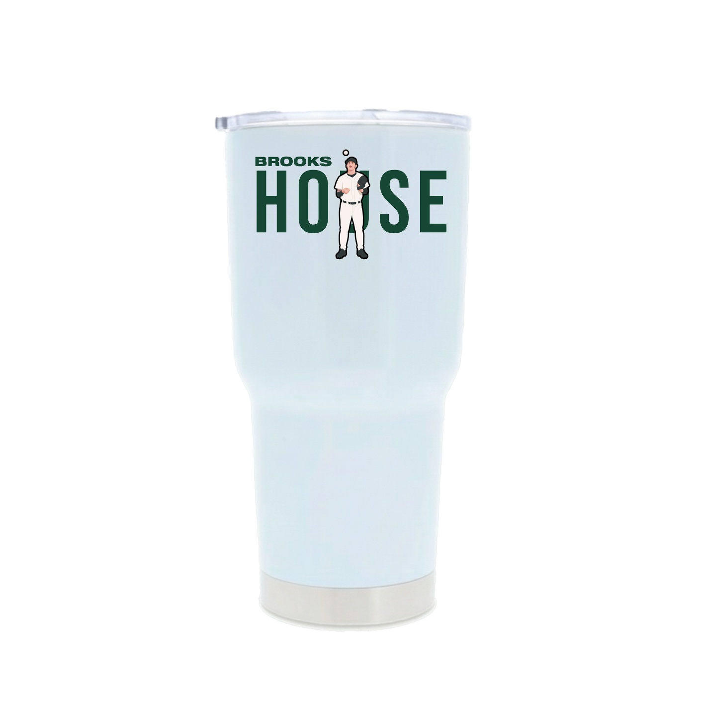 30oz Stainless Steel Tumbler — Player Name in White
