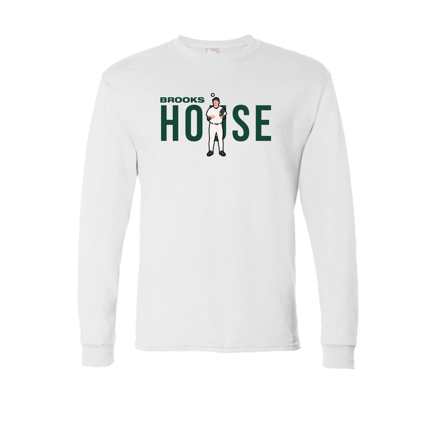 Long Sleeve Tee — Player Name in White