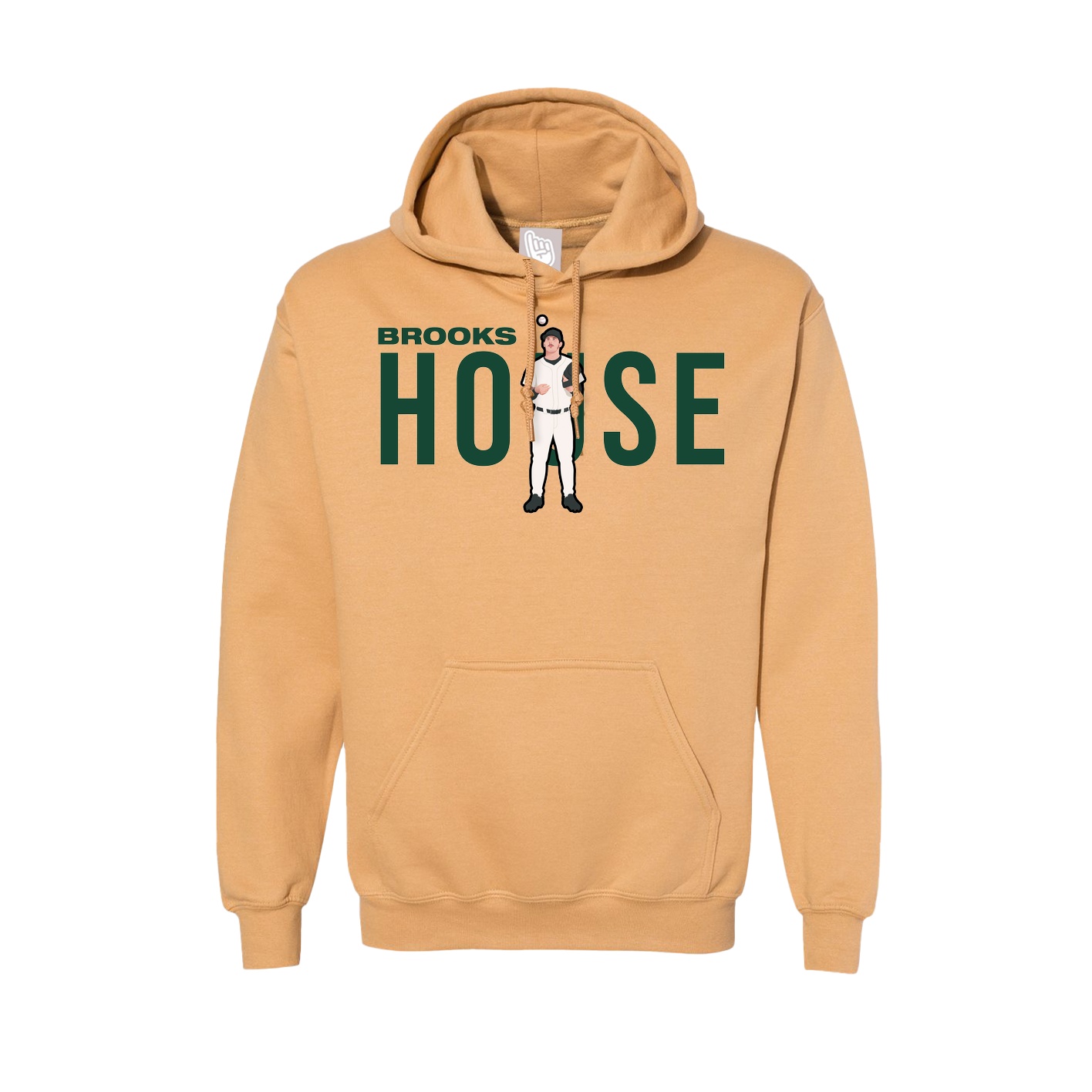 Hoodie — Player Name in Vegas Gold