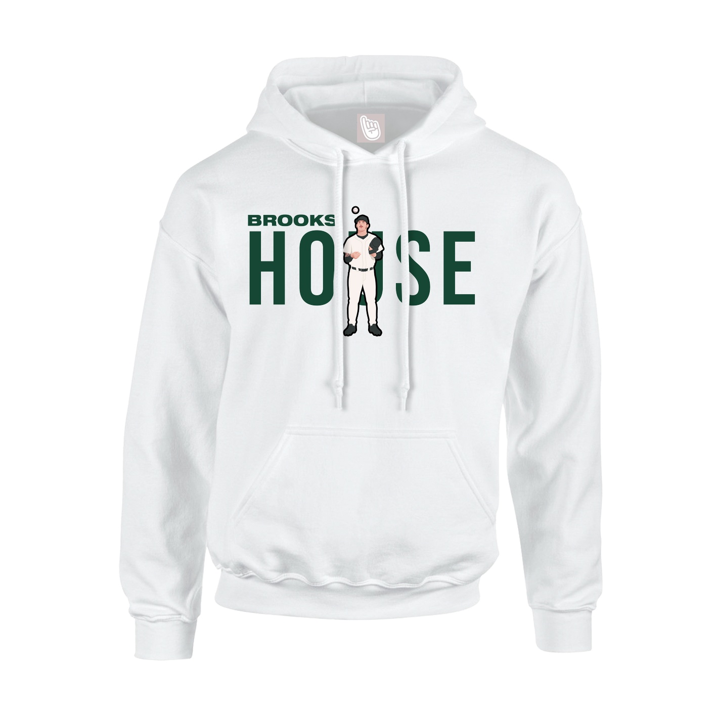 Youth Hoodie — Player Name in White
