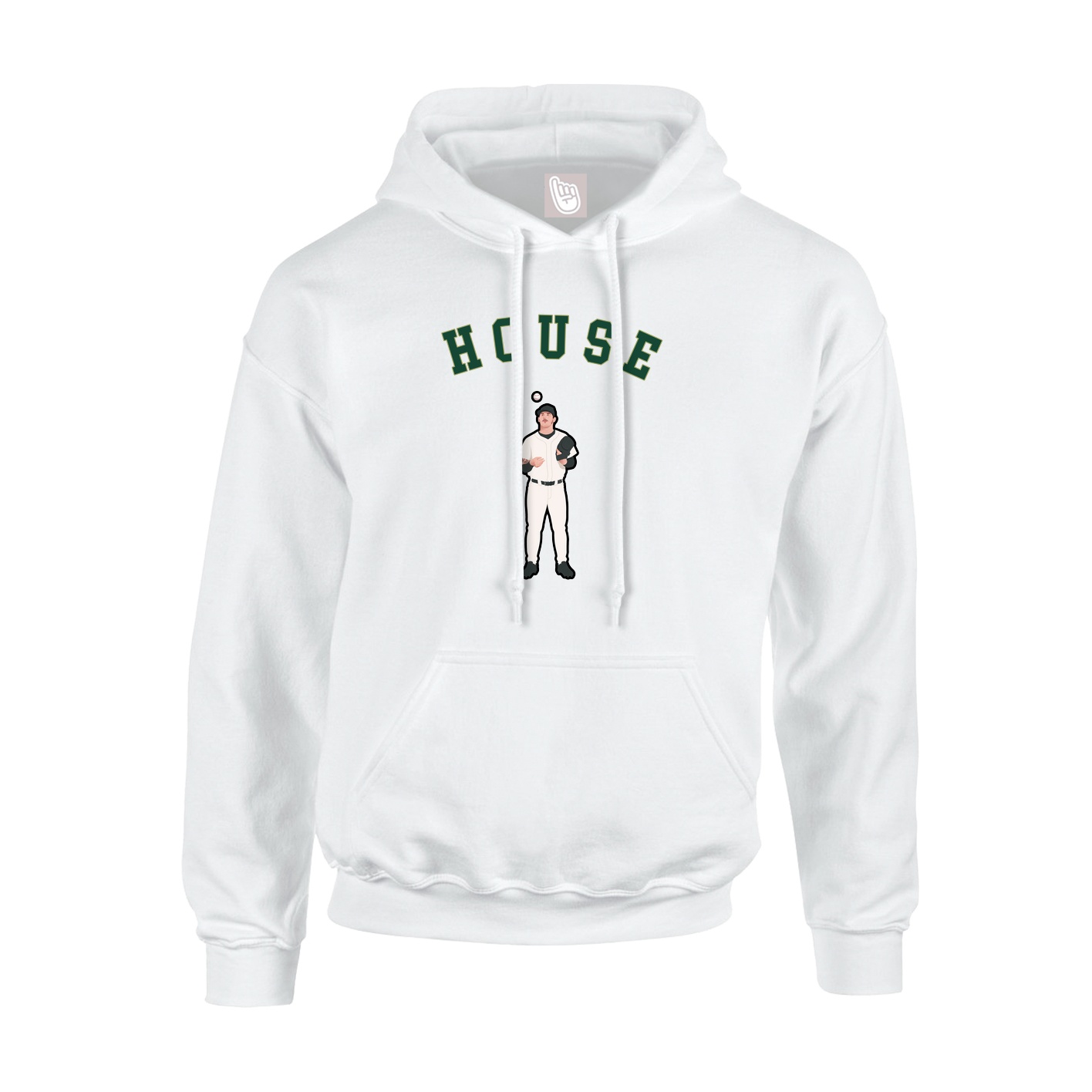 Youth Hoodie — Shirsey Arch in White