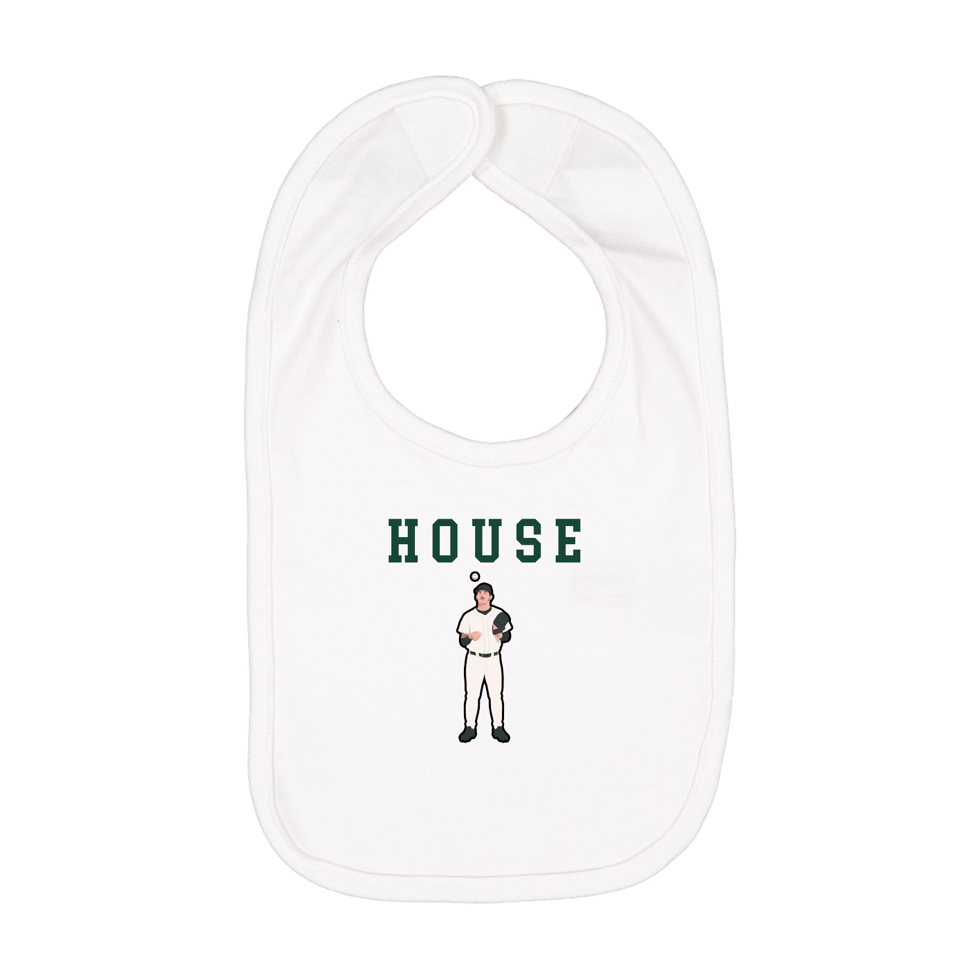 Infant Bib — Shirsey in White