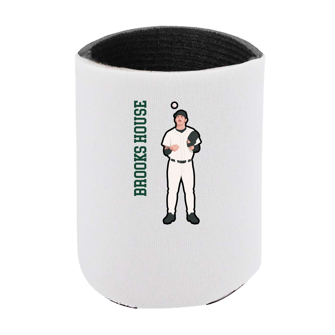 Can Holder — Name Vertical in White