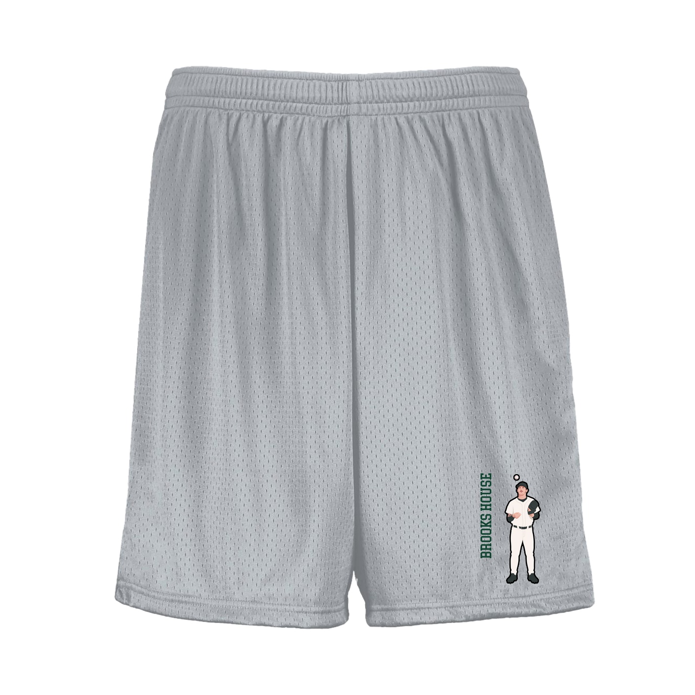 Shorts — Name Vertical in Silver