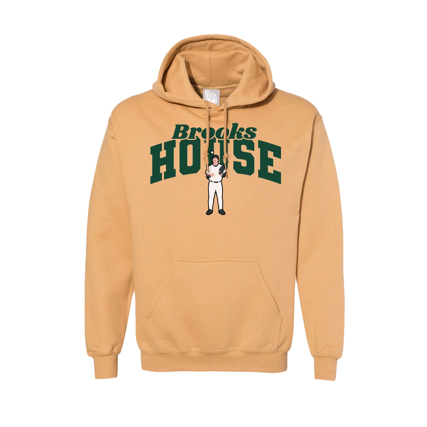 Hoodie — Signature Arch in Vegas Gold