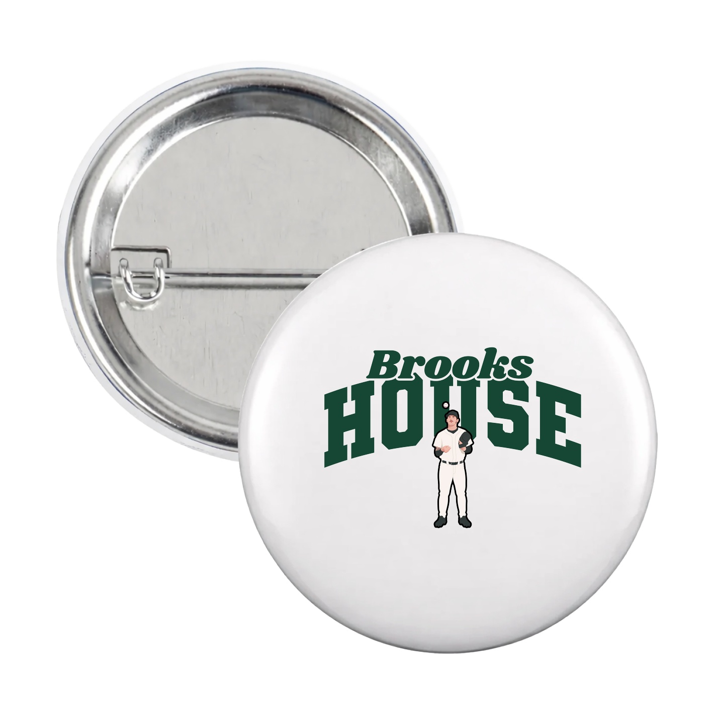 Game Day Button — Signature Arch in White