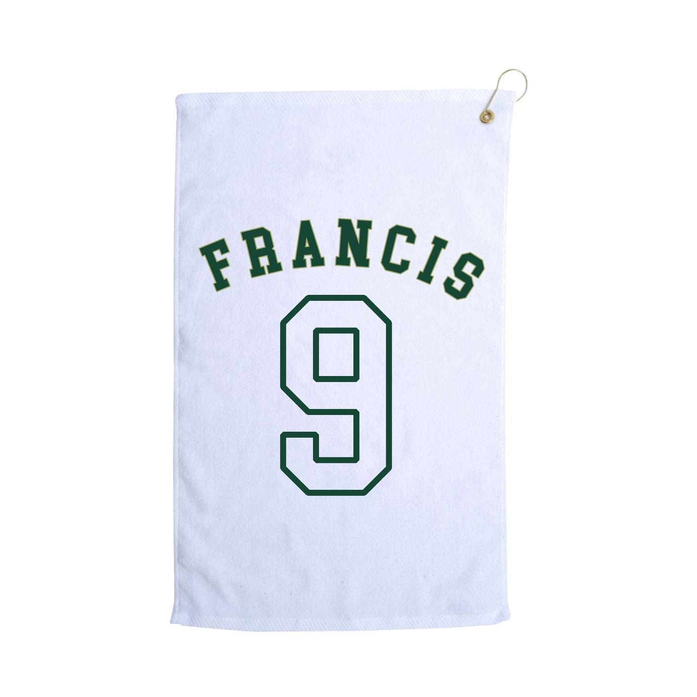 Golf Towel — Shirsey Arch in White