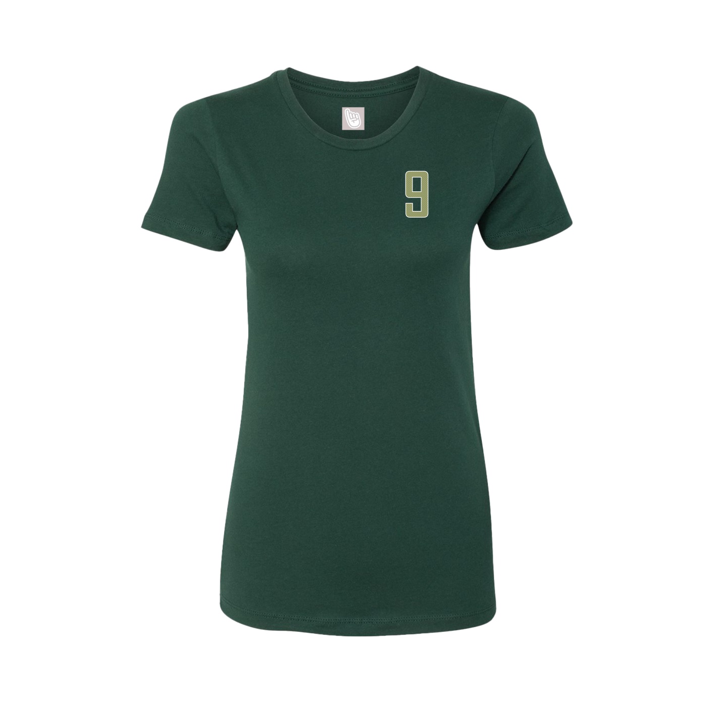 Fitted Women's Tee — Front Shirsy in Green
