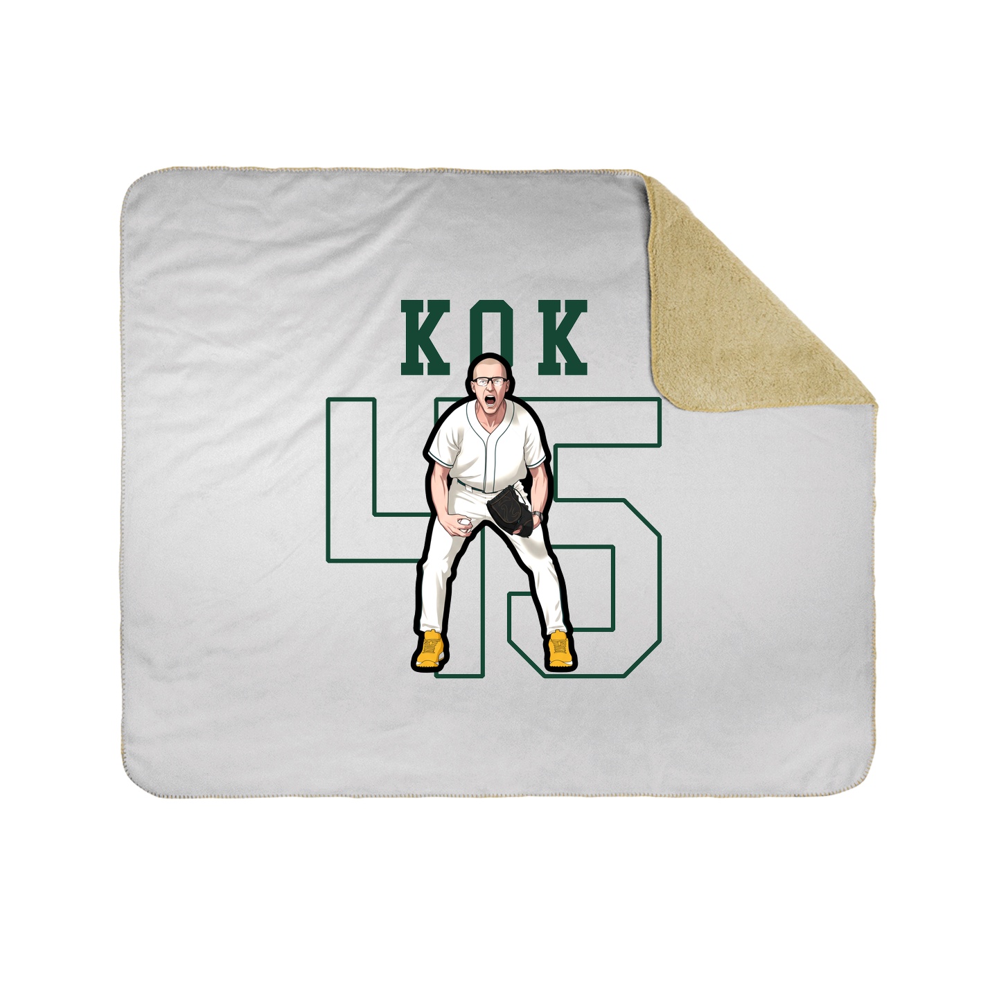 50x60 Sherpa Lined Throw Blanket