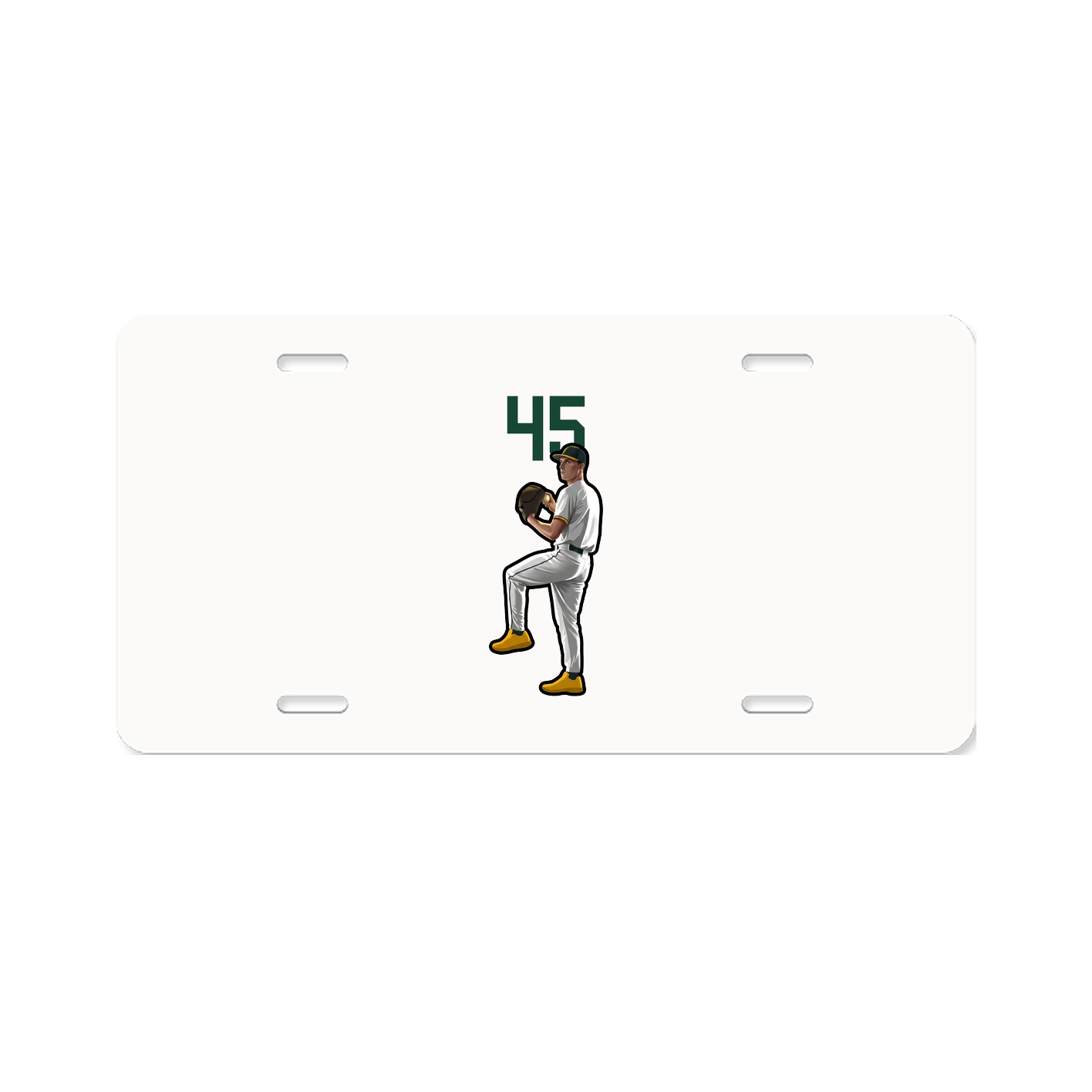 License Plate — Number Top in Classic
