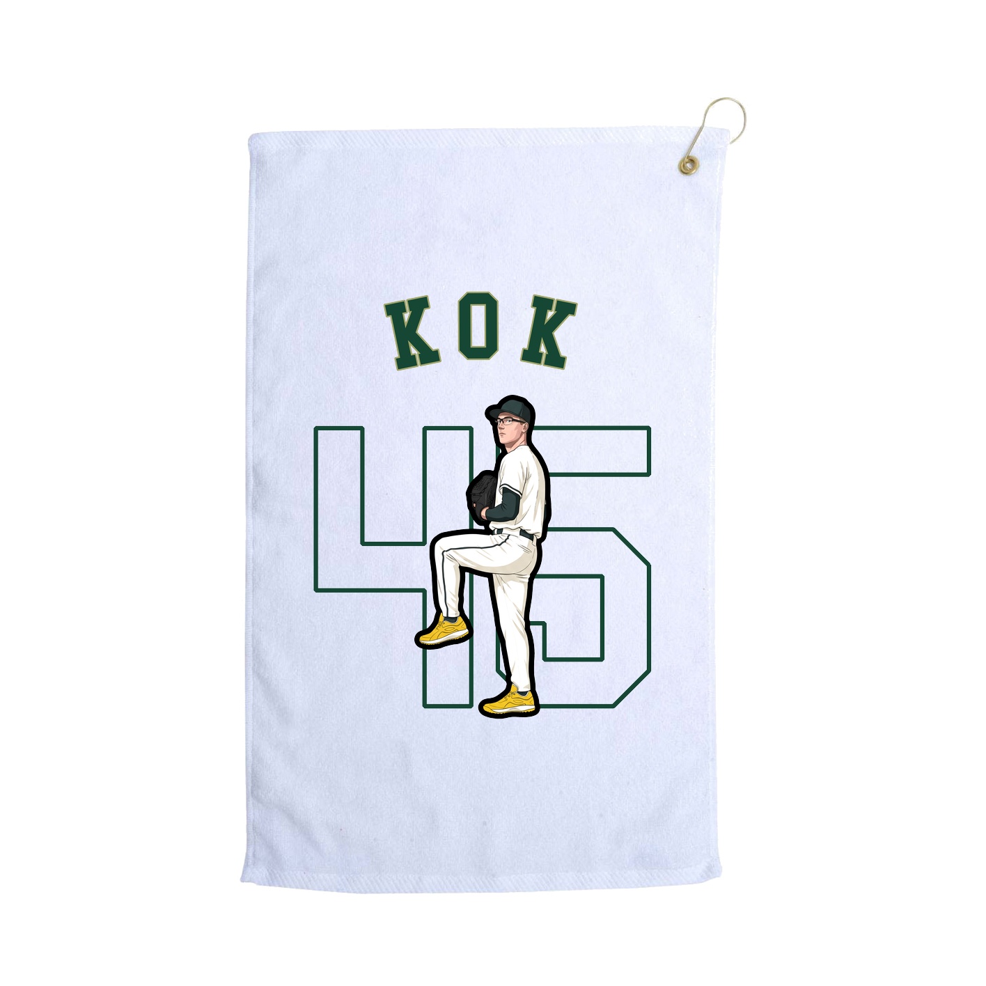 Golf Towel — Shirsey Arch in White