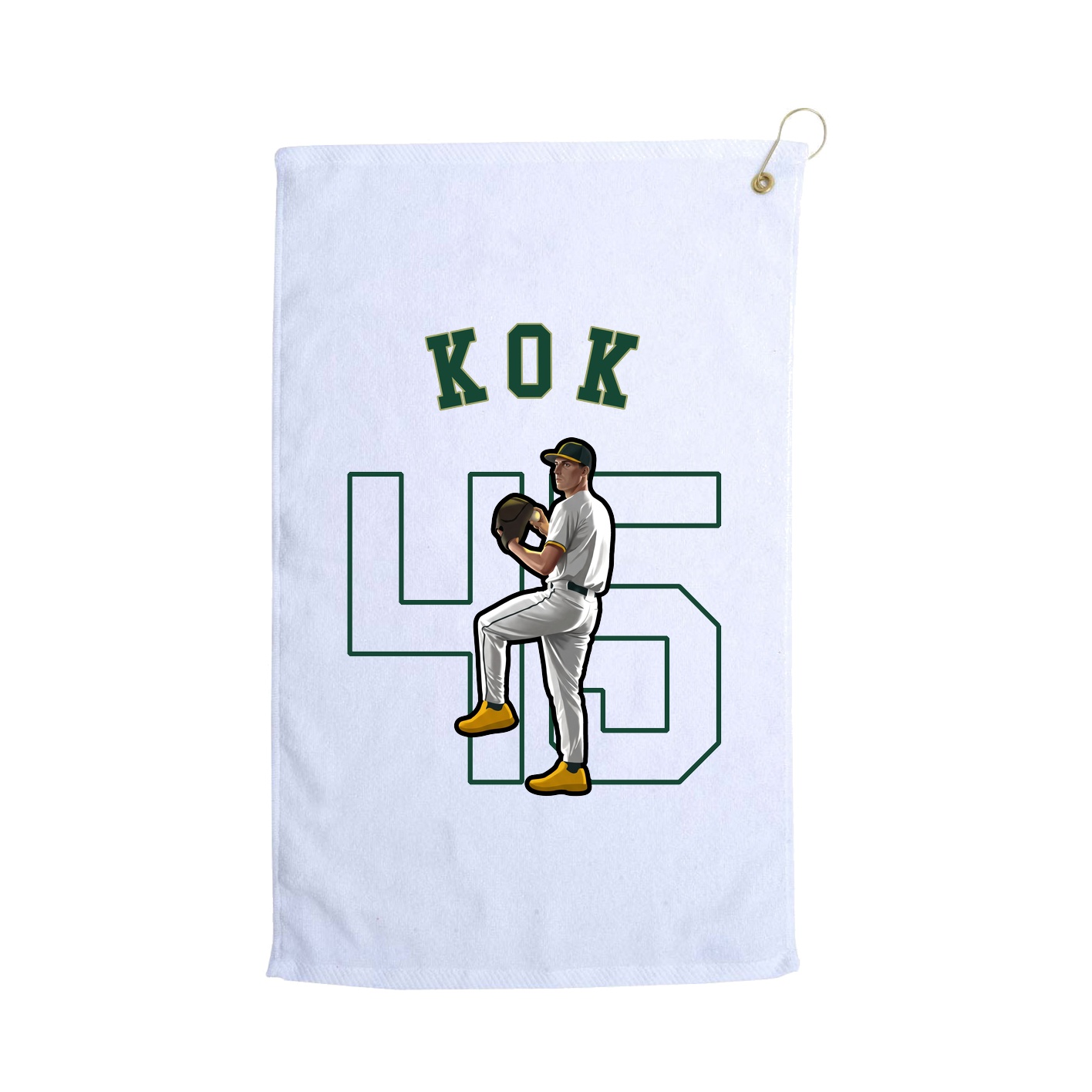 Golf Towel — Shirsey Arch in White