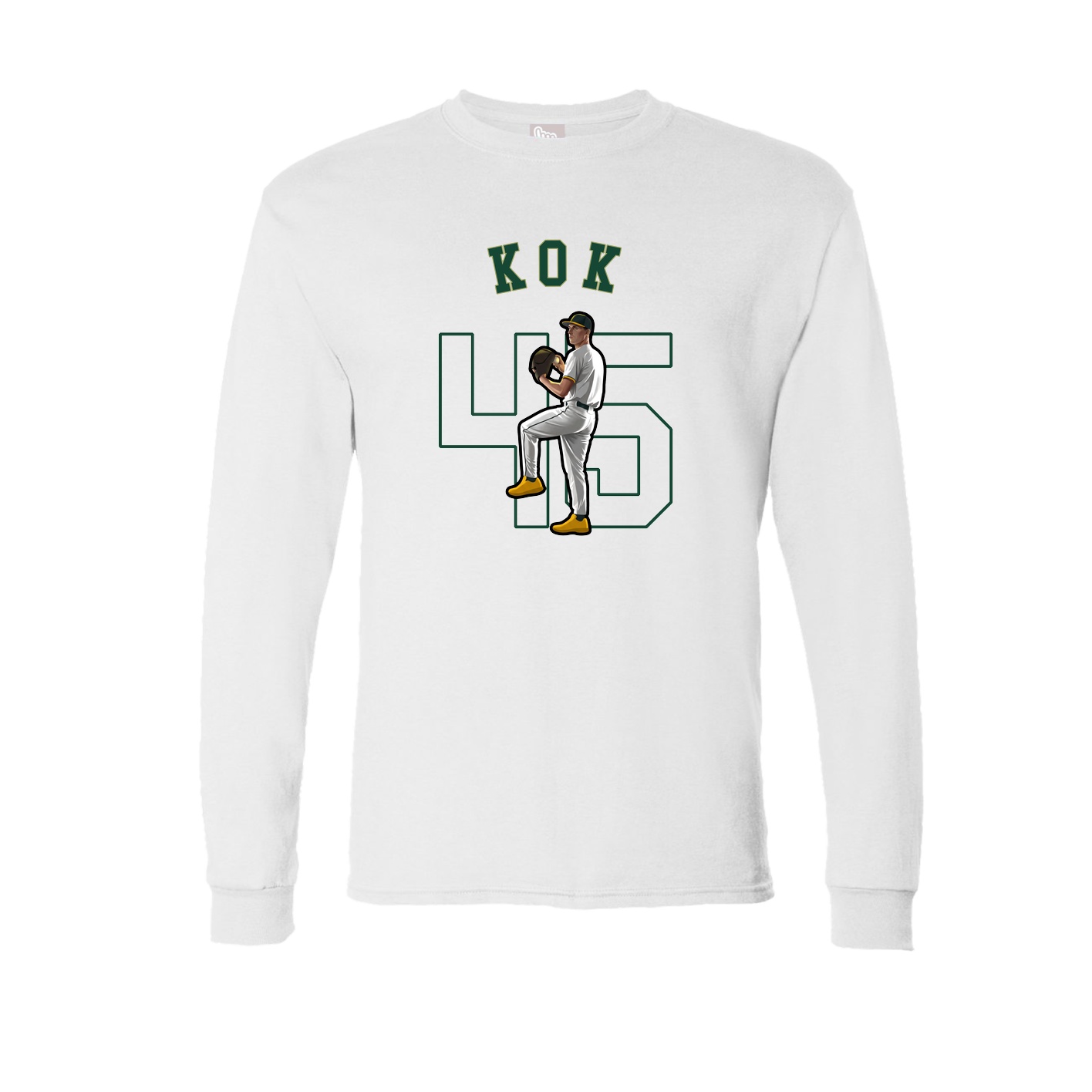 Long Sleeve Tee — Shirsey Arch in White