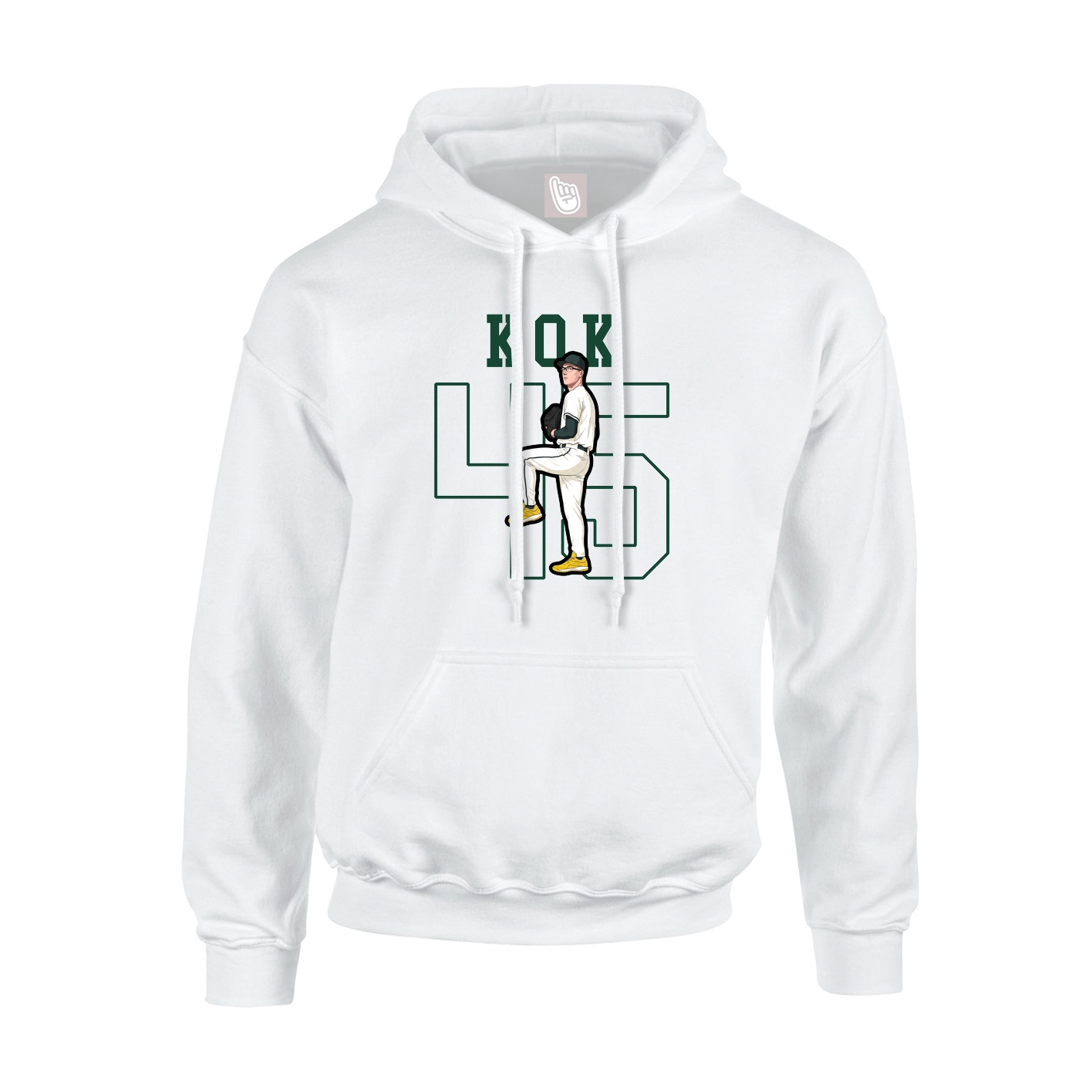 Hoodie — Shirsey in White