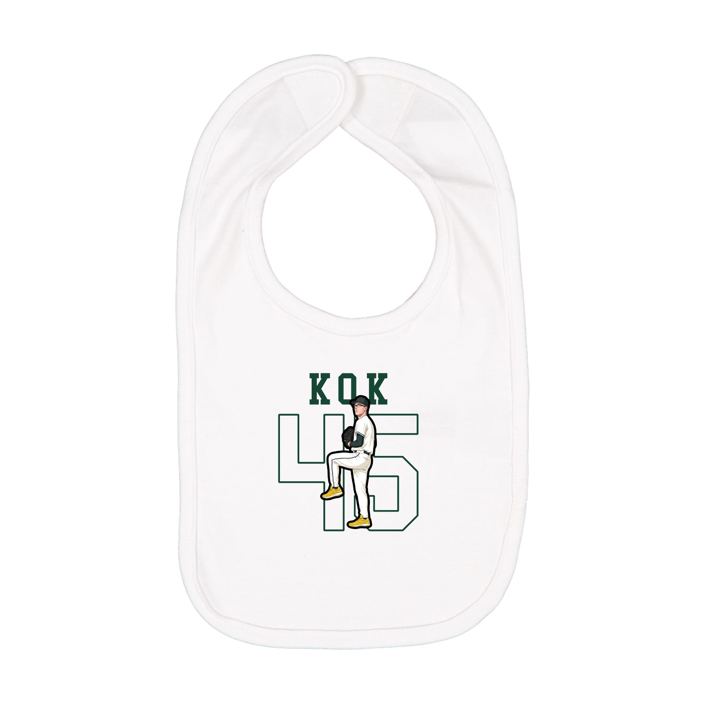 Infant Bib — Shirsey in White