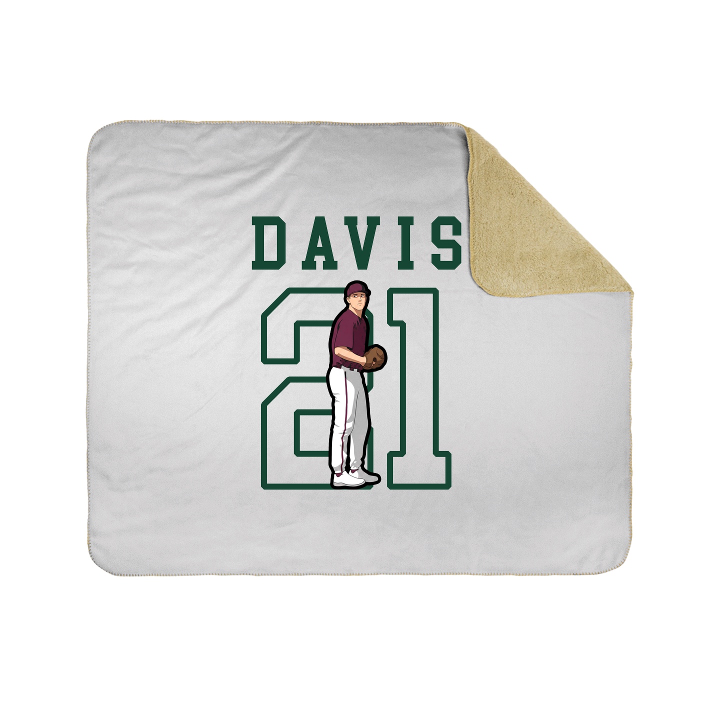 Throw Blanket — Shirsey in White