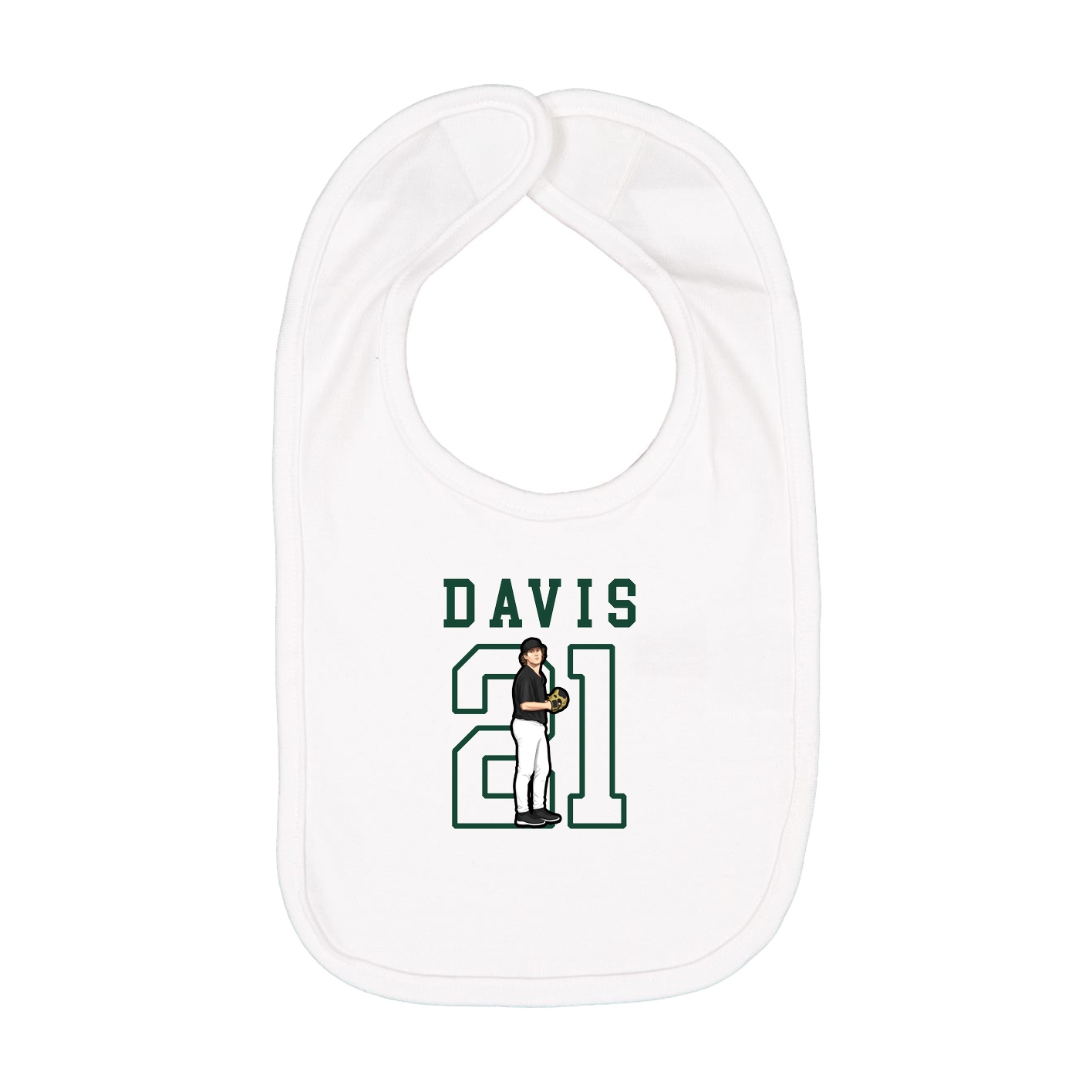 Infant Bib — Shirsey in White