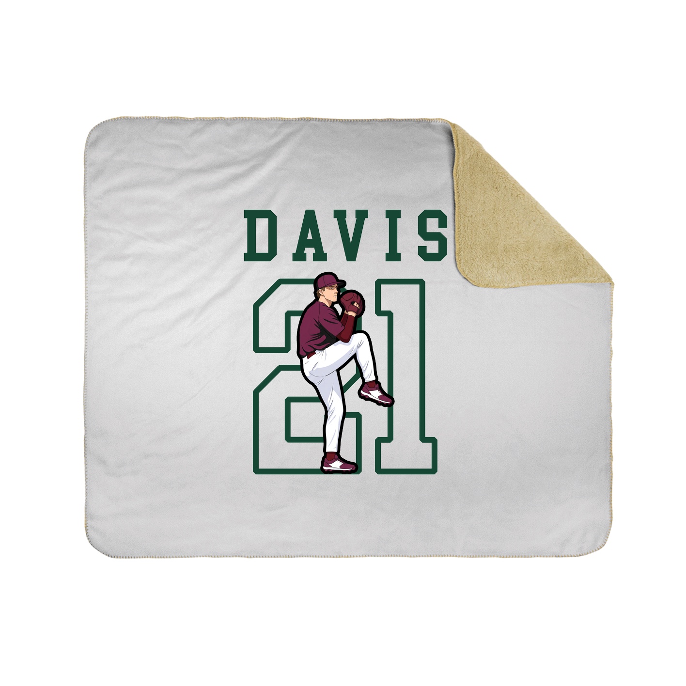 Throw Blanket — Shirsey in White