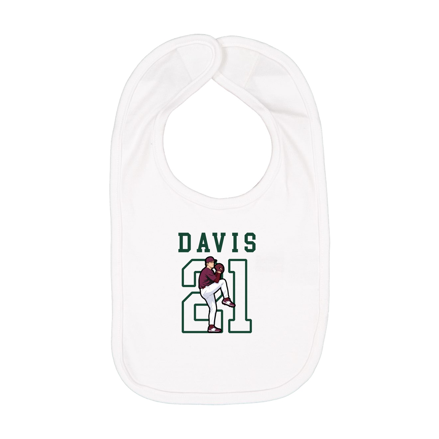 Infant Bib — Shirsey in White