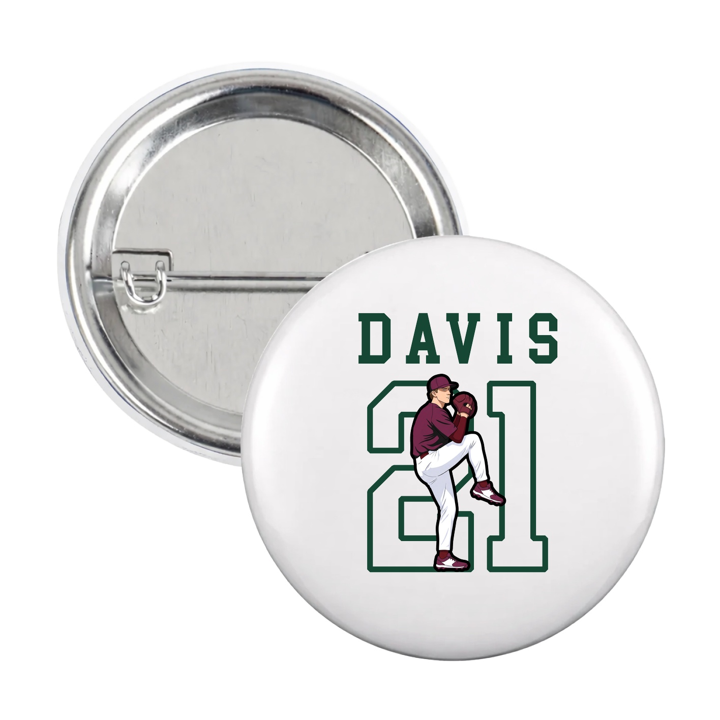 Game Day Button — Shirsey in White
