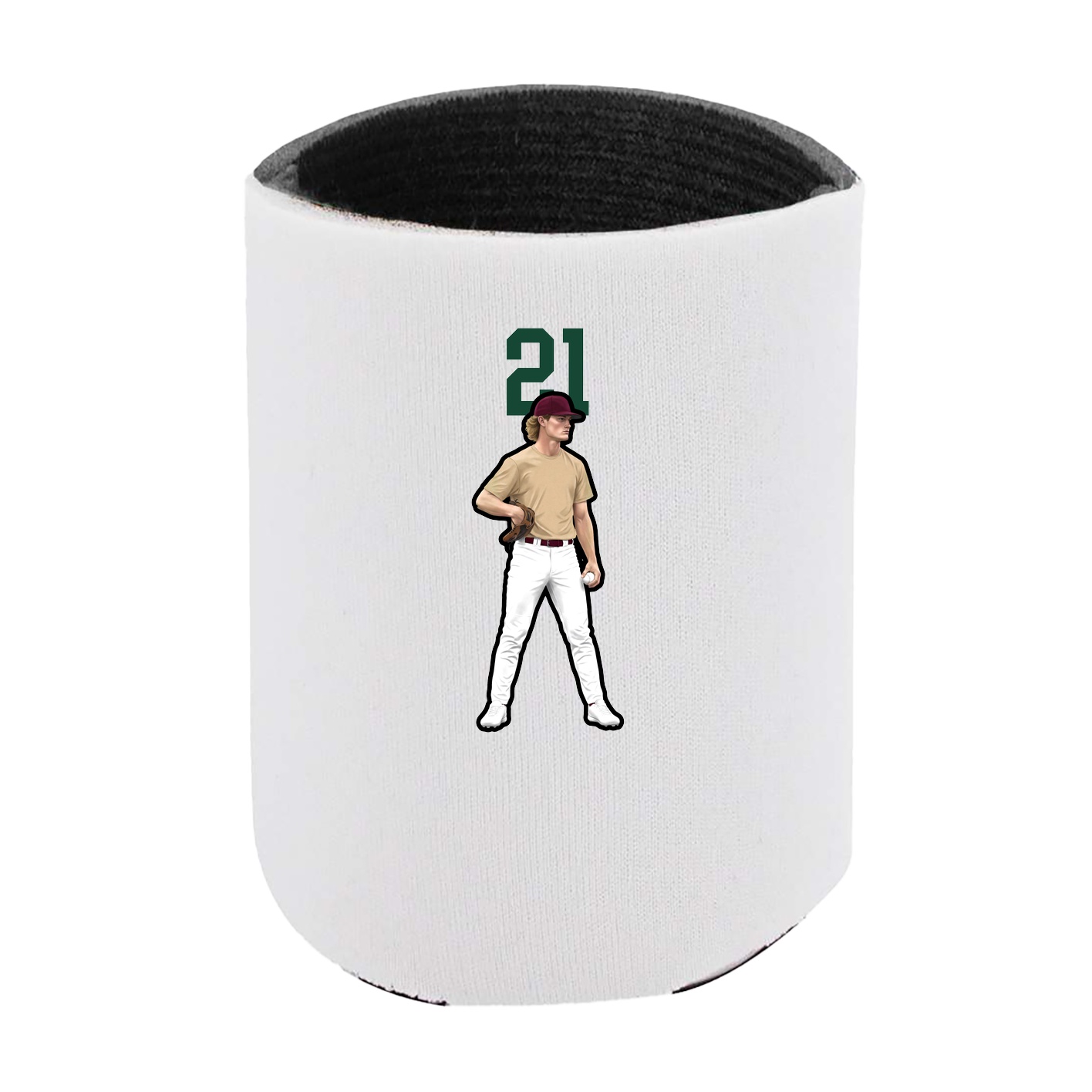 Can Holder — Number Top in White