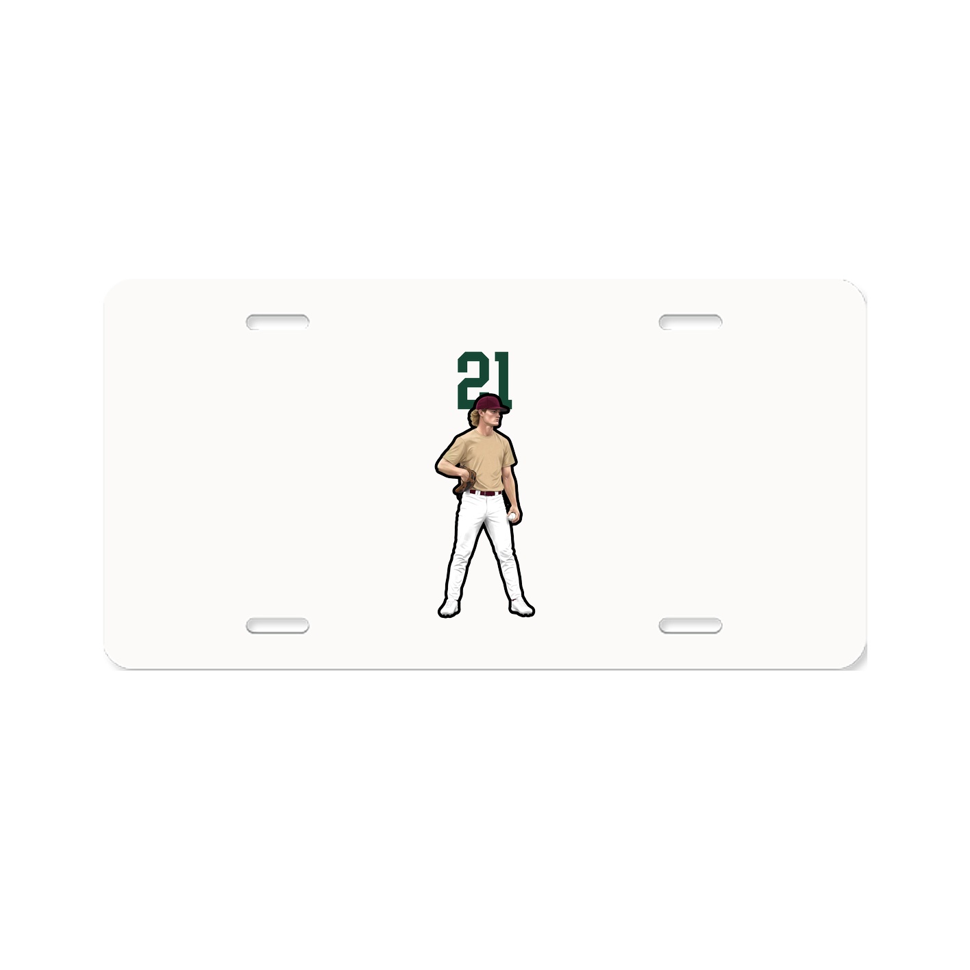 License Plate — Number Top in Classic