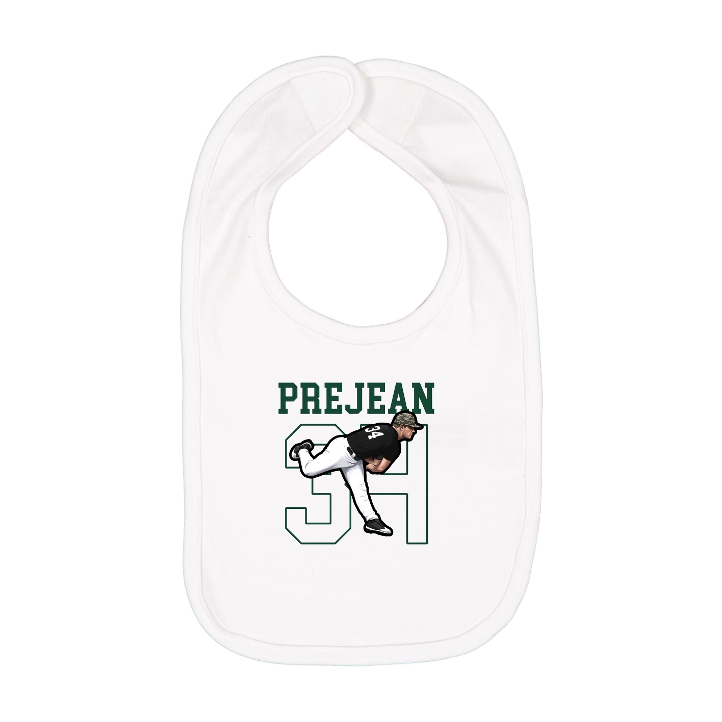 Infant Bib — Shirsey in White