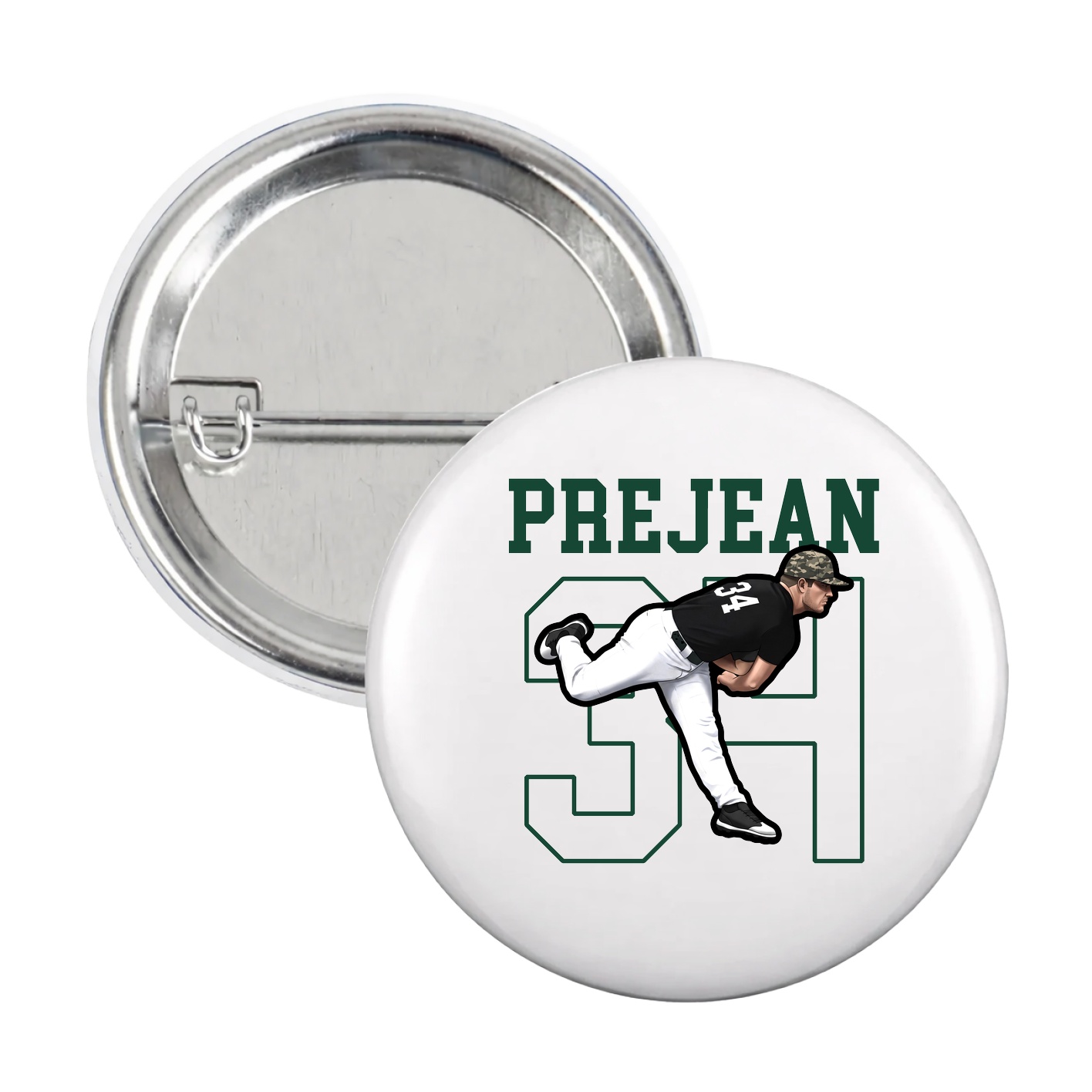 Game Day Button — Shirsey in White