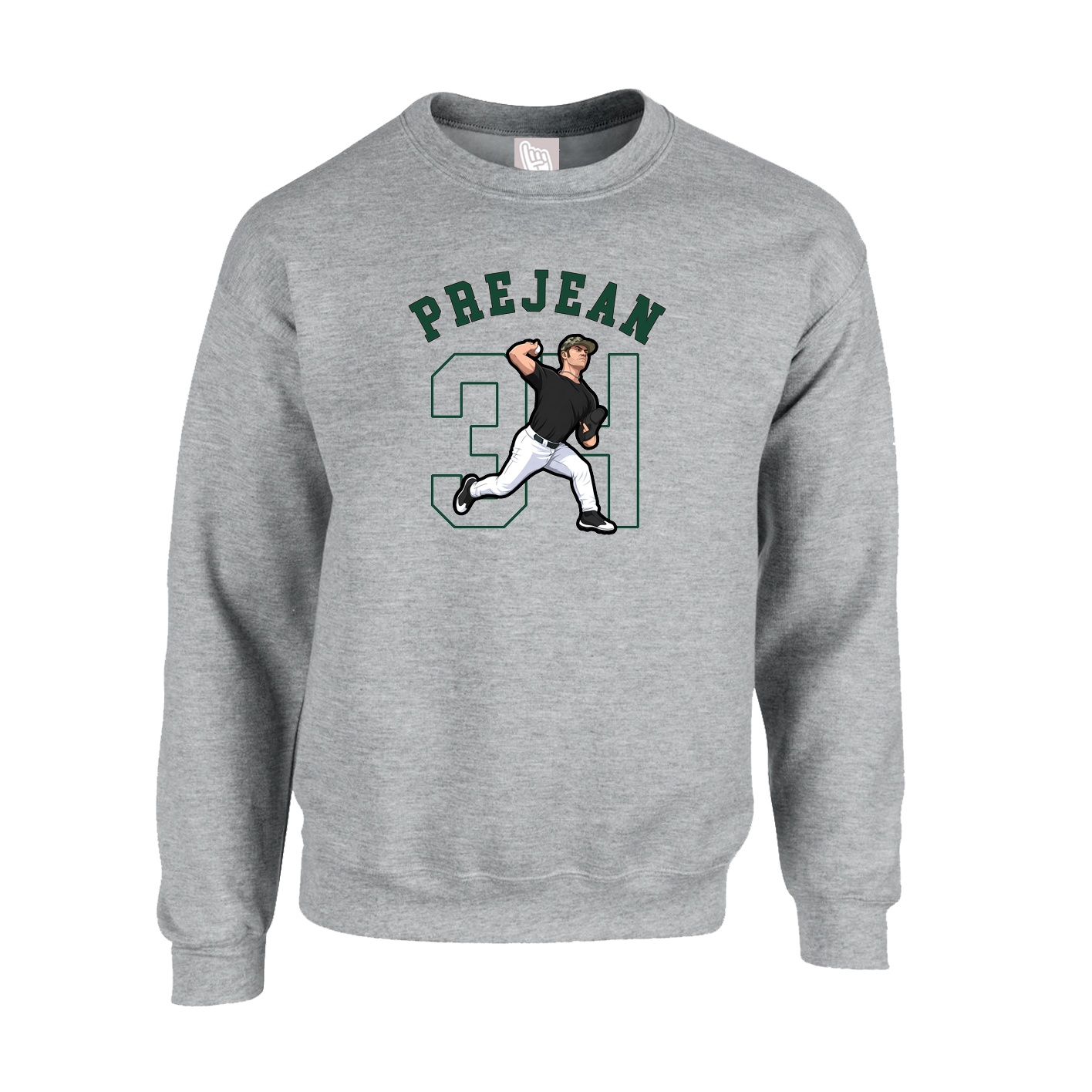 Fleece Crew — Shirsey Arch in Grey
