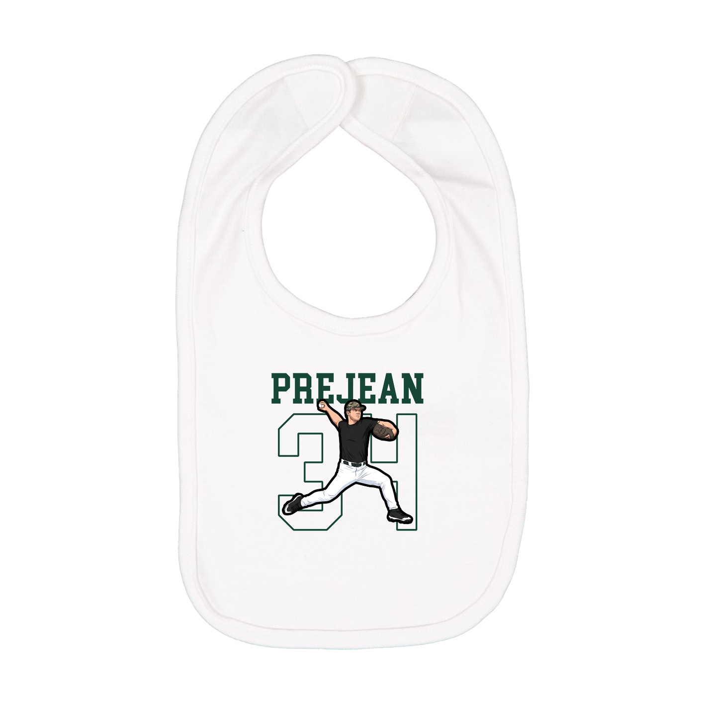 Infant Bib — Shirsey in White