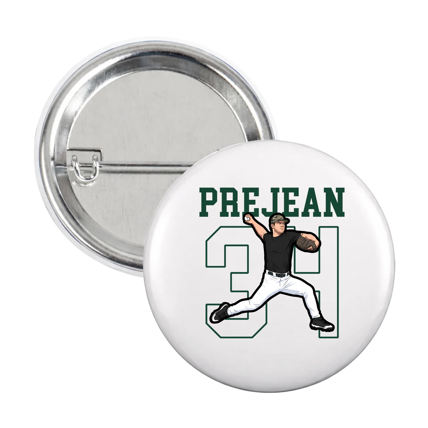 Game Day Button — Shirsey in White