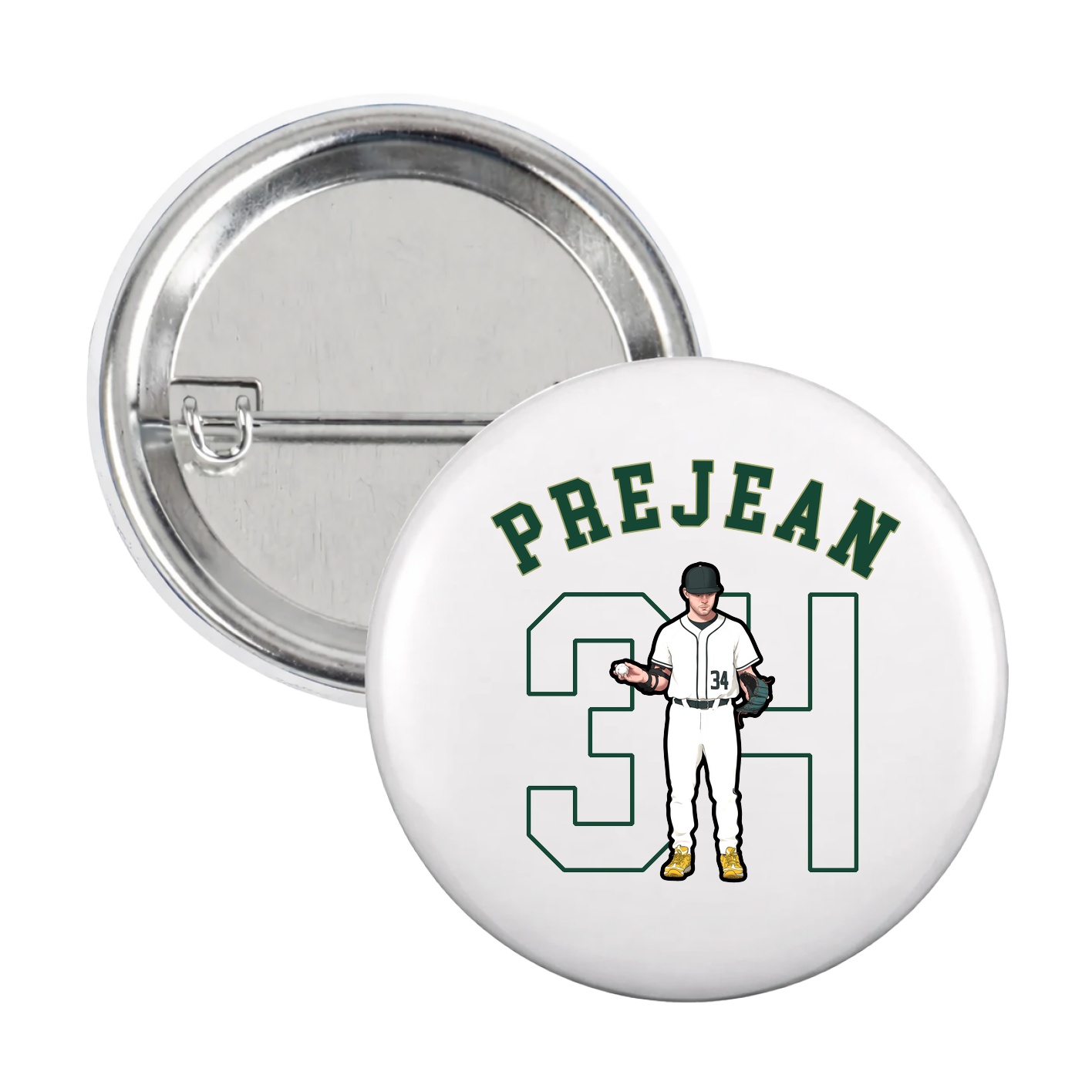 Game Day Button — Shirsey Arch in White