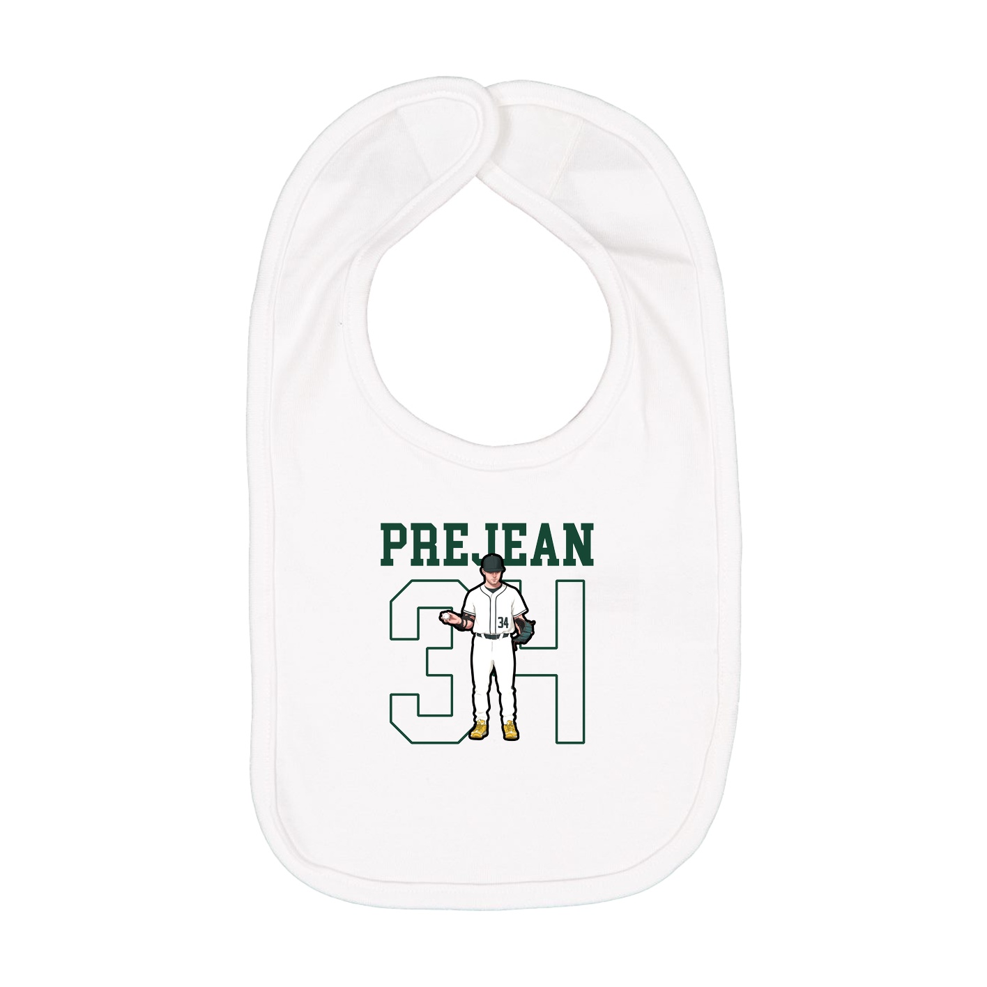 Infant Bib — Shirsey in White