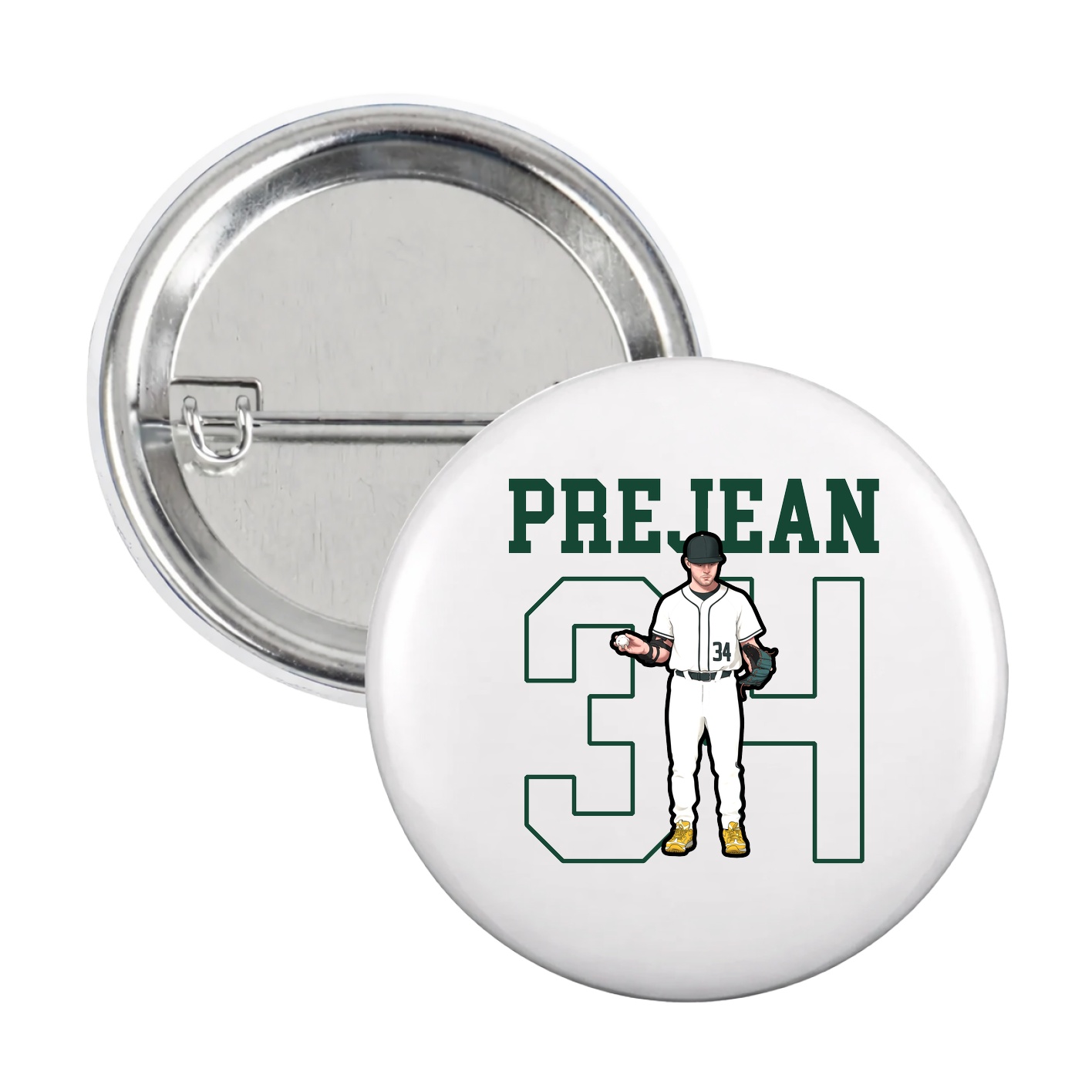 Game Day Button — Shirsey in White