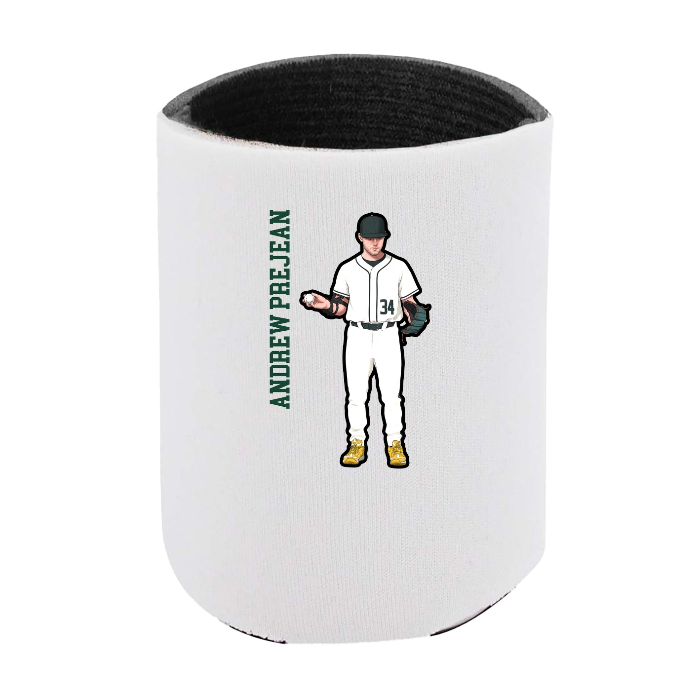 Can Holder — Name Vertical in White