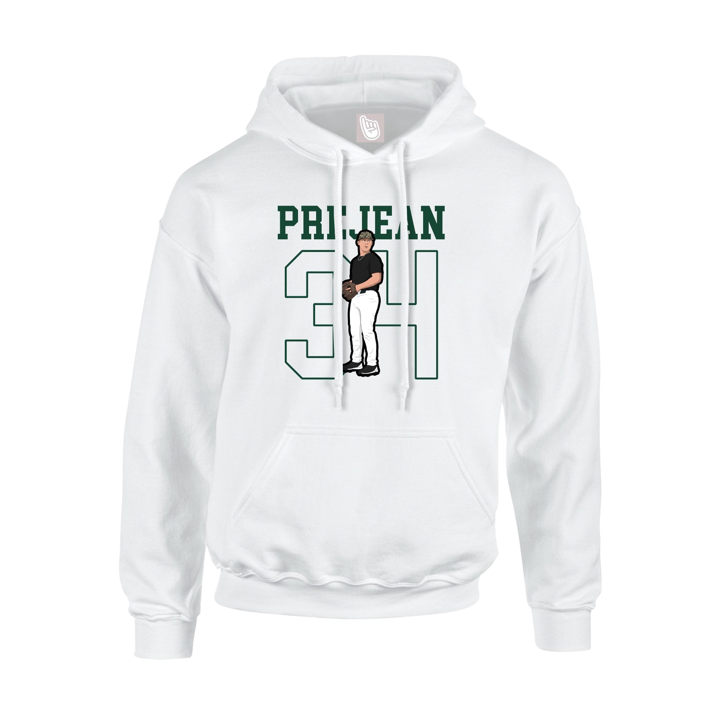 Hoodie — Shirsey in White