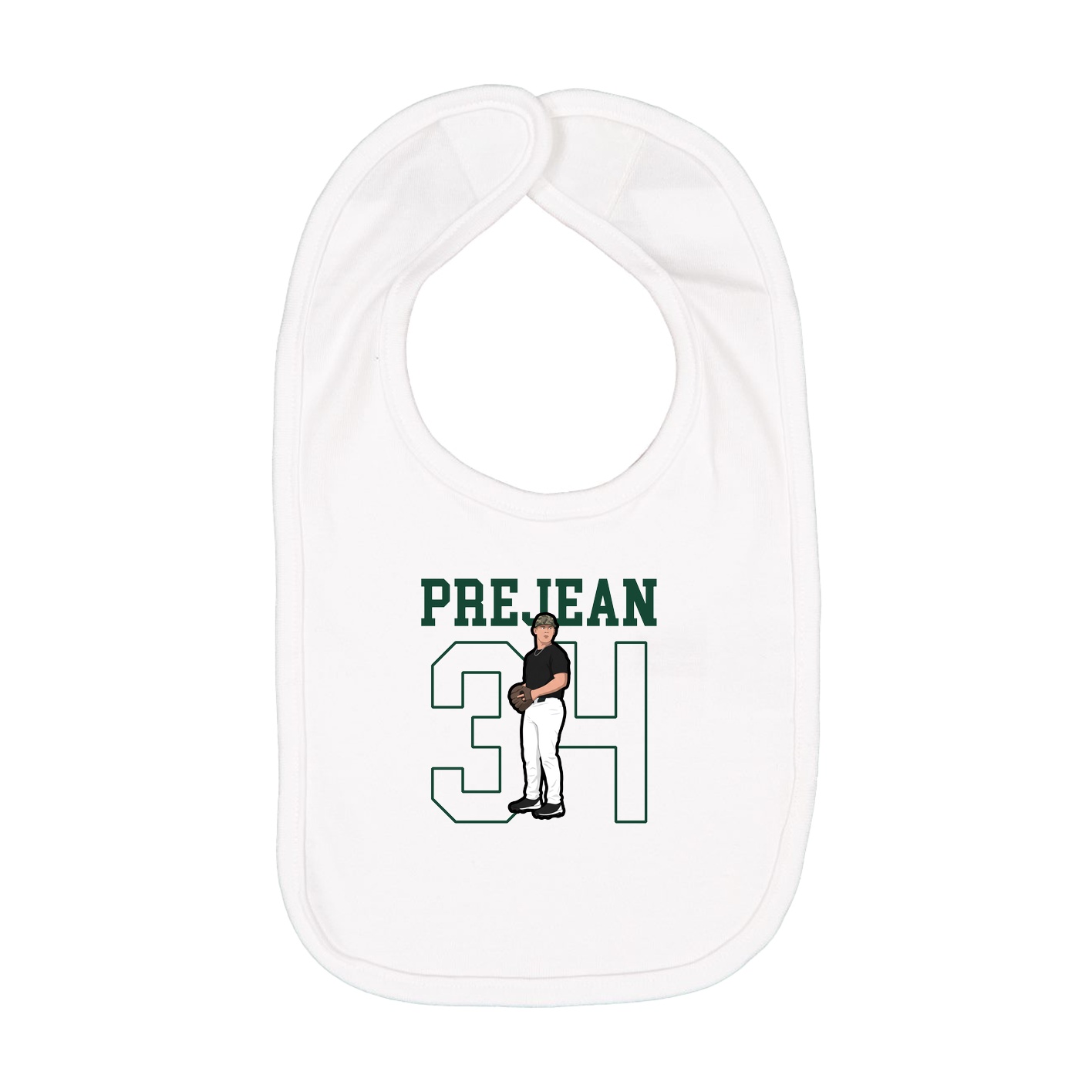 Infant Bib — Shirsey in White