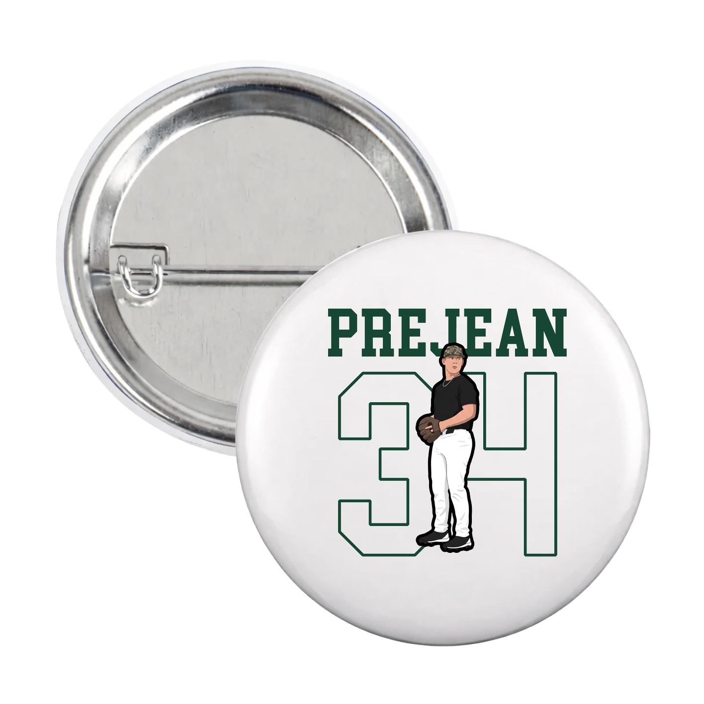 Game Day Button — Shirsey in White