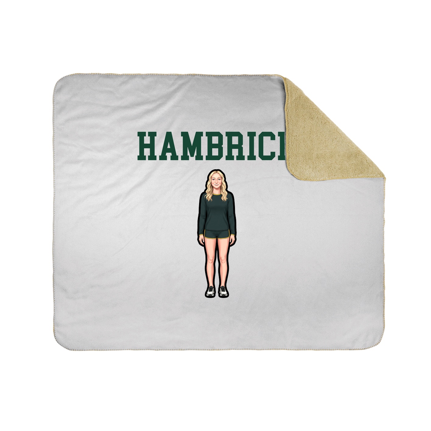 Throw Blanket — Shirsey in White