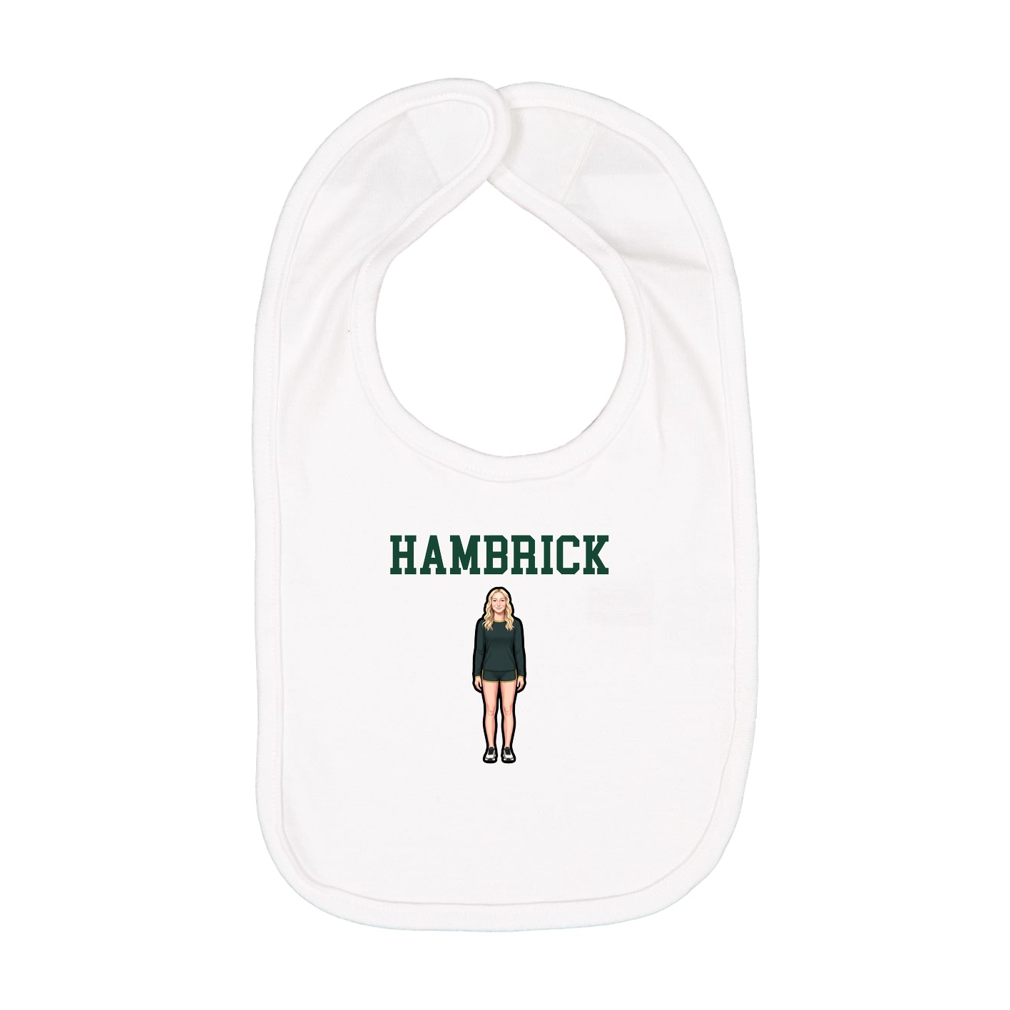 Infant Bib — Shirsey in White