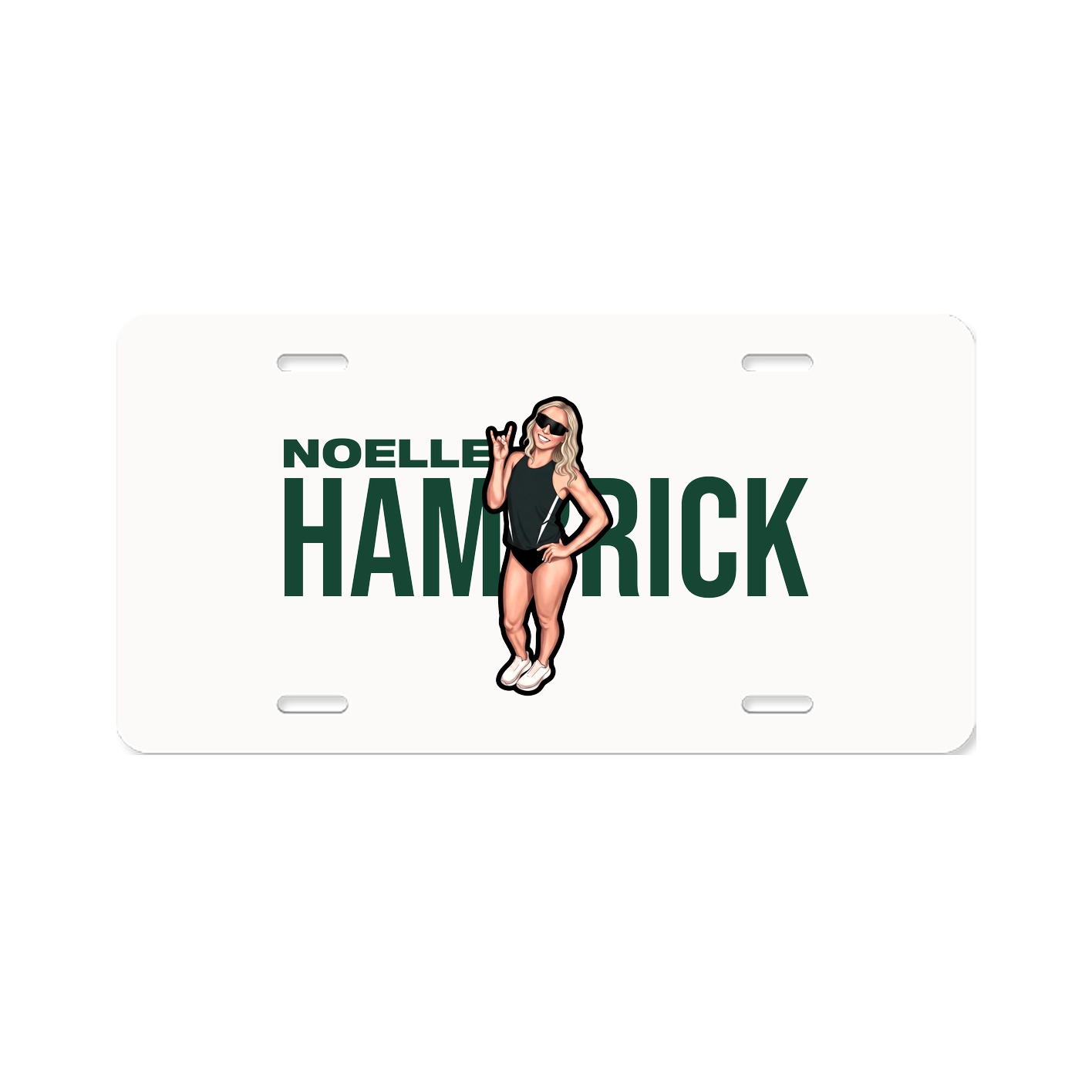 License Plate — Player Name in Classic