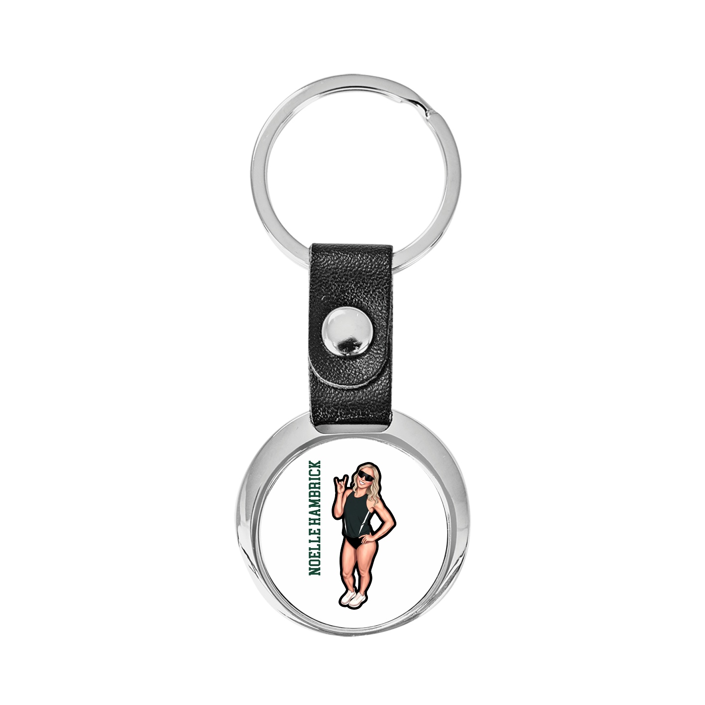 Key Chain — Name Vertical in Classic